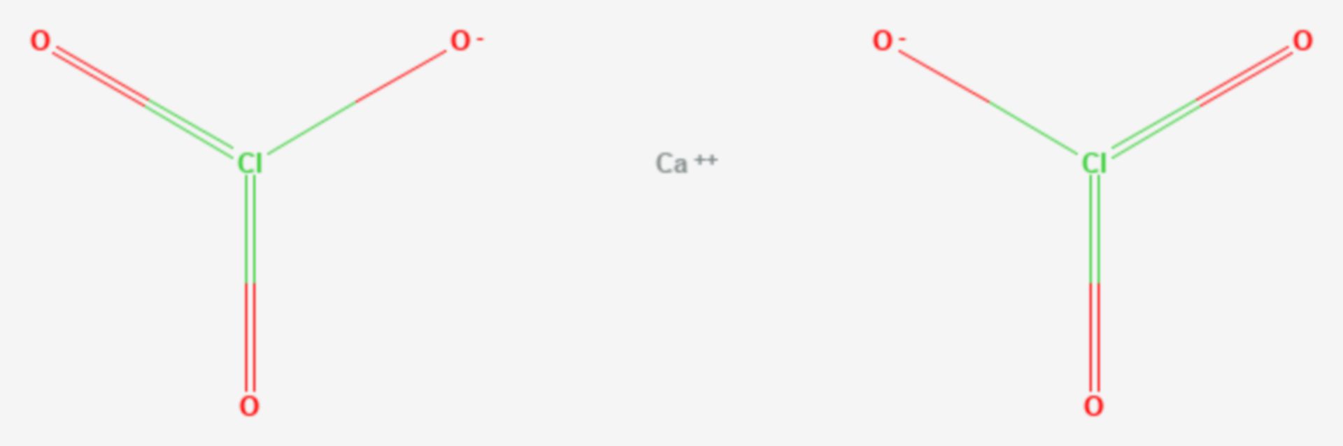 Calciumchlorat (Strukturformel)