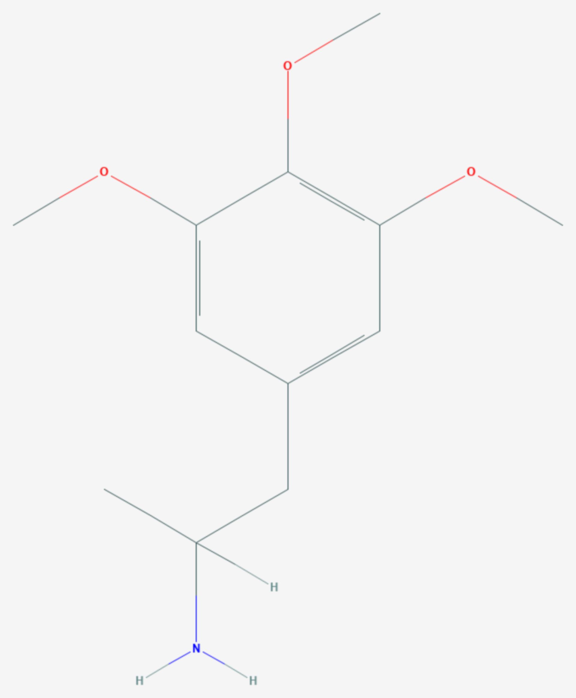 Trimethoxyamphetamin (Strukturformel)