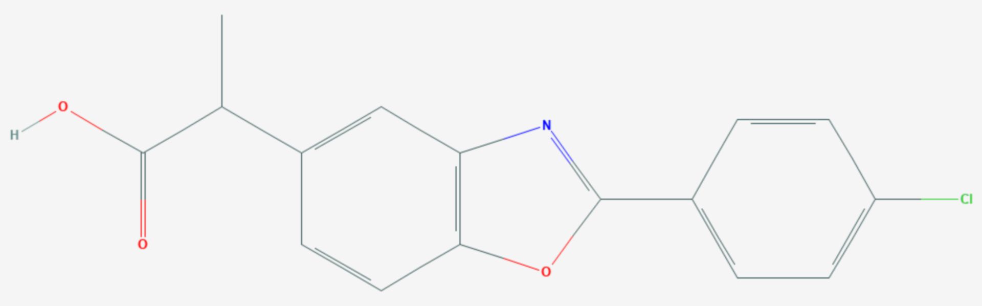 Benoxaprofen (Strukturformel)