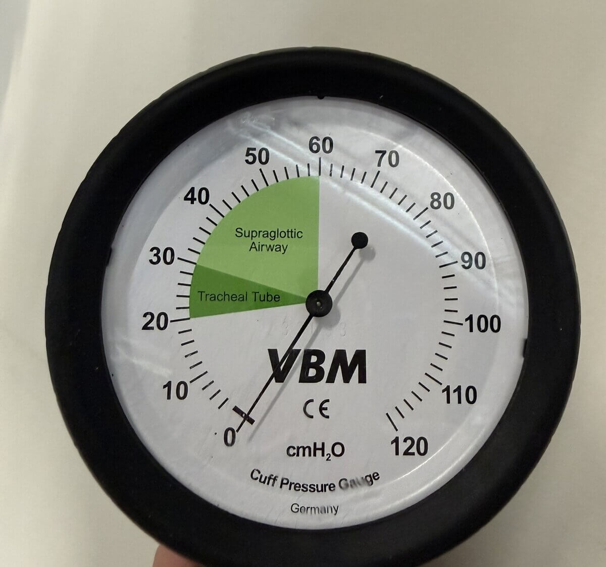 Cuffdurckmesser Anzeige