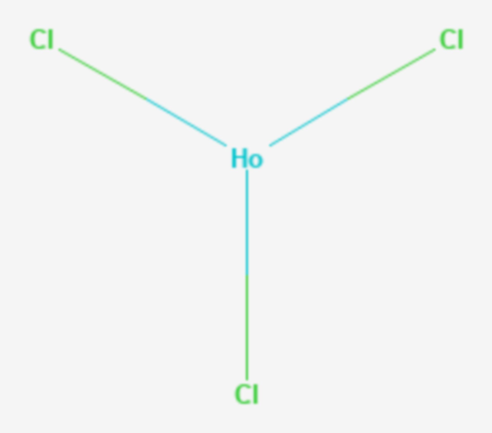 Holmium(III)-chlorid (Strukturformel)