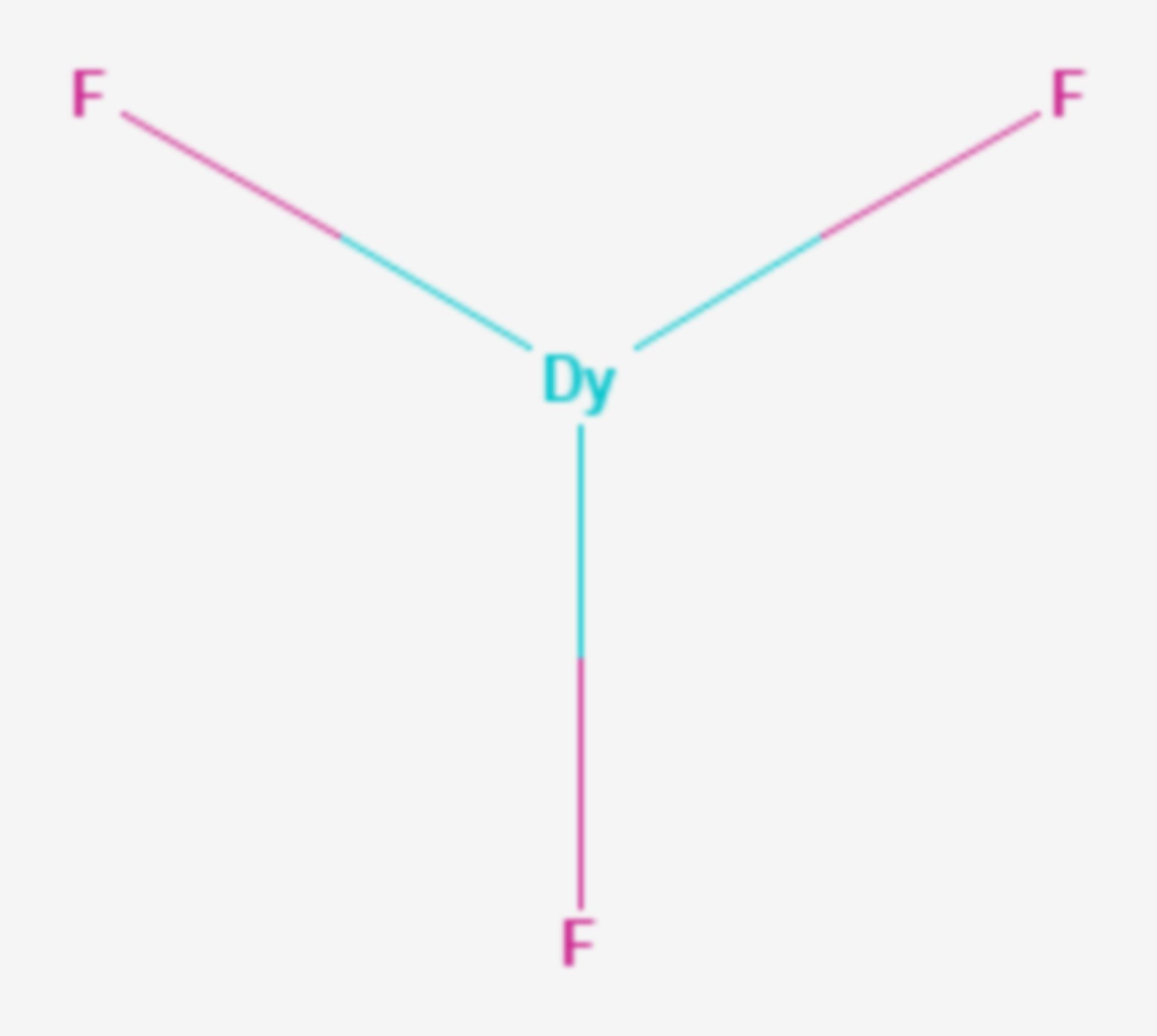 Dysprosium(III)-fluorid (Strukturformel)