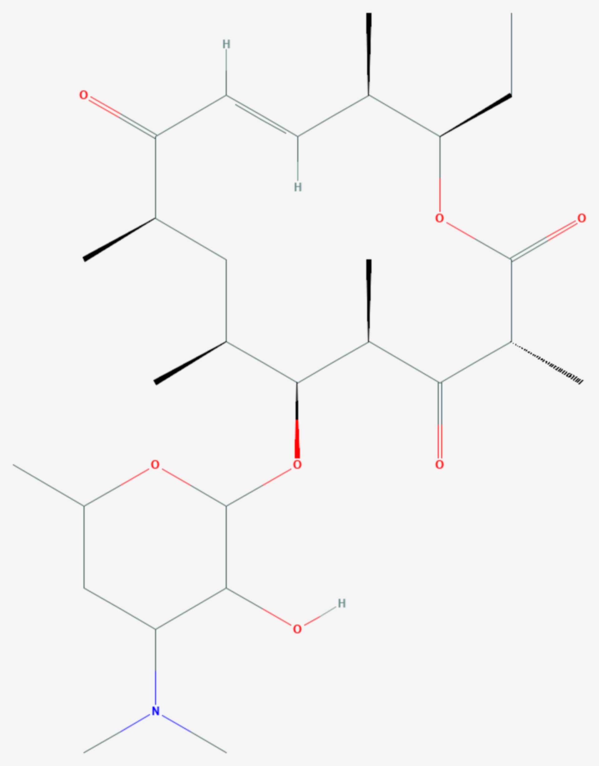 Narbomycin (Strukturformel)