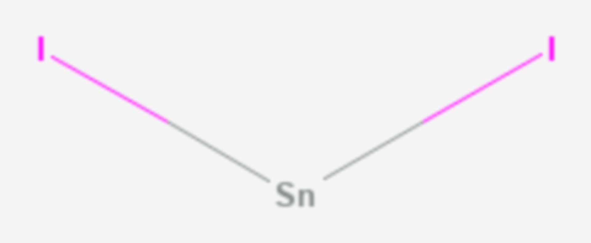 Zinn(II)-iodid (Strukturformel)