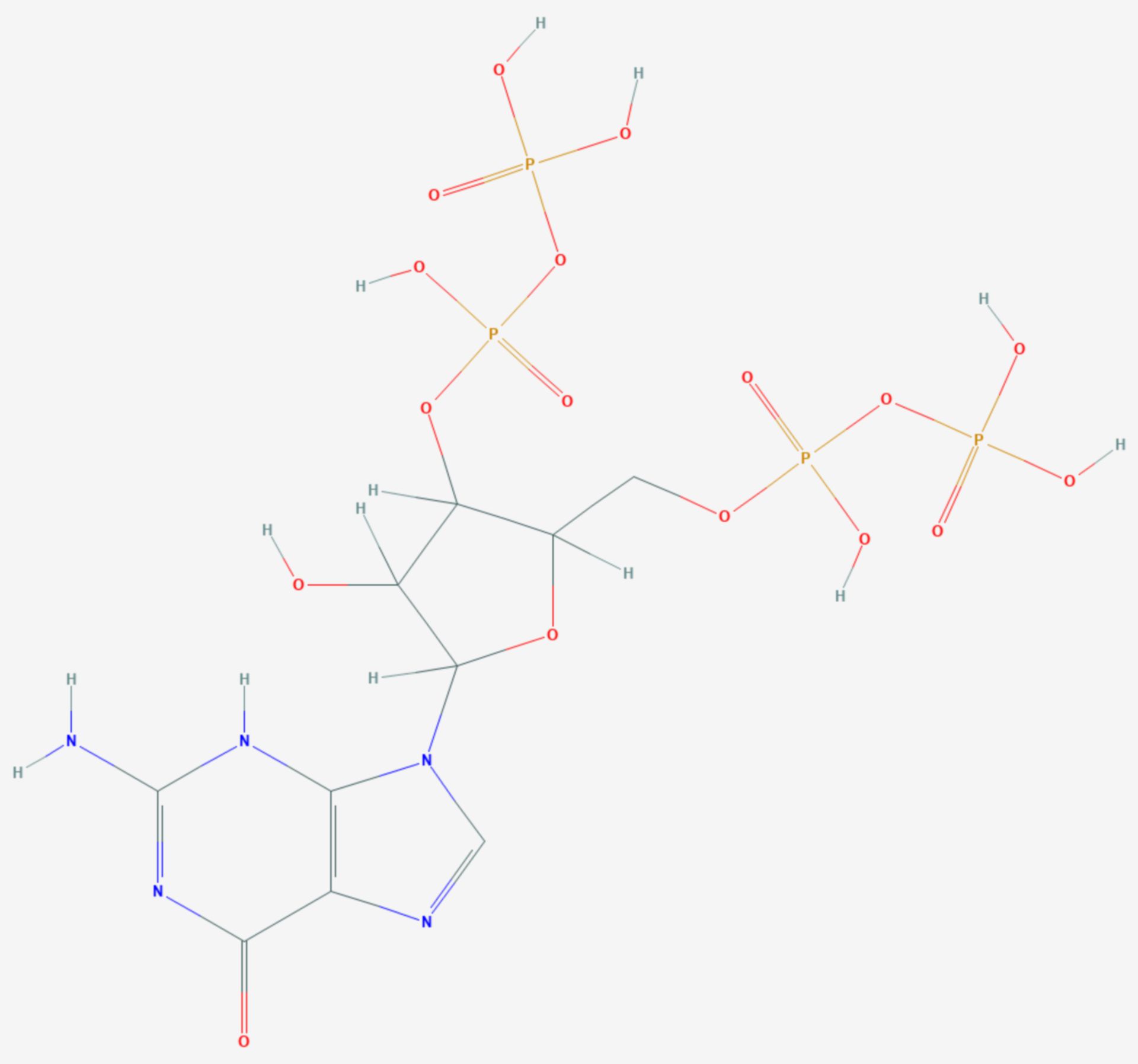 Guanosin-3′,5′-bispyrophosphat (Strukturformel)