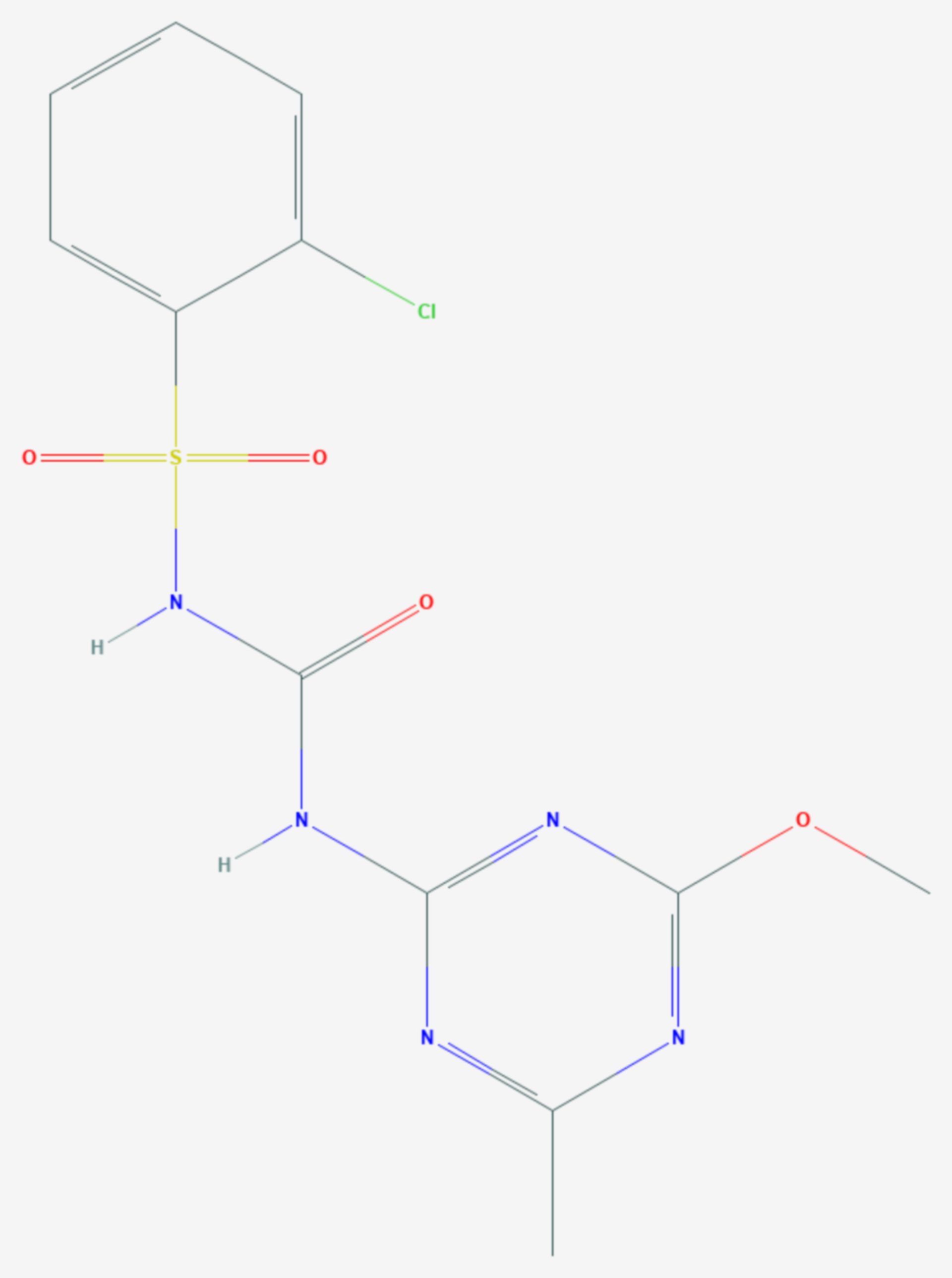 Chlorsulfuron (Strukturformel)