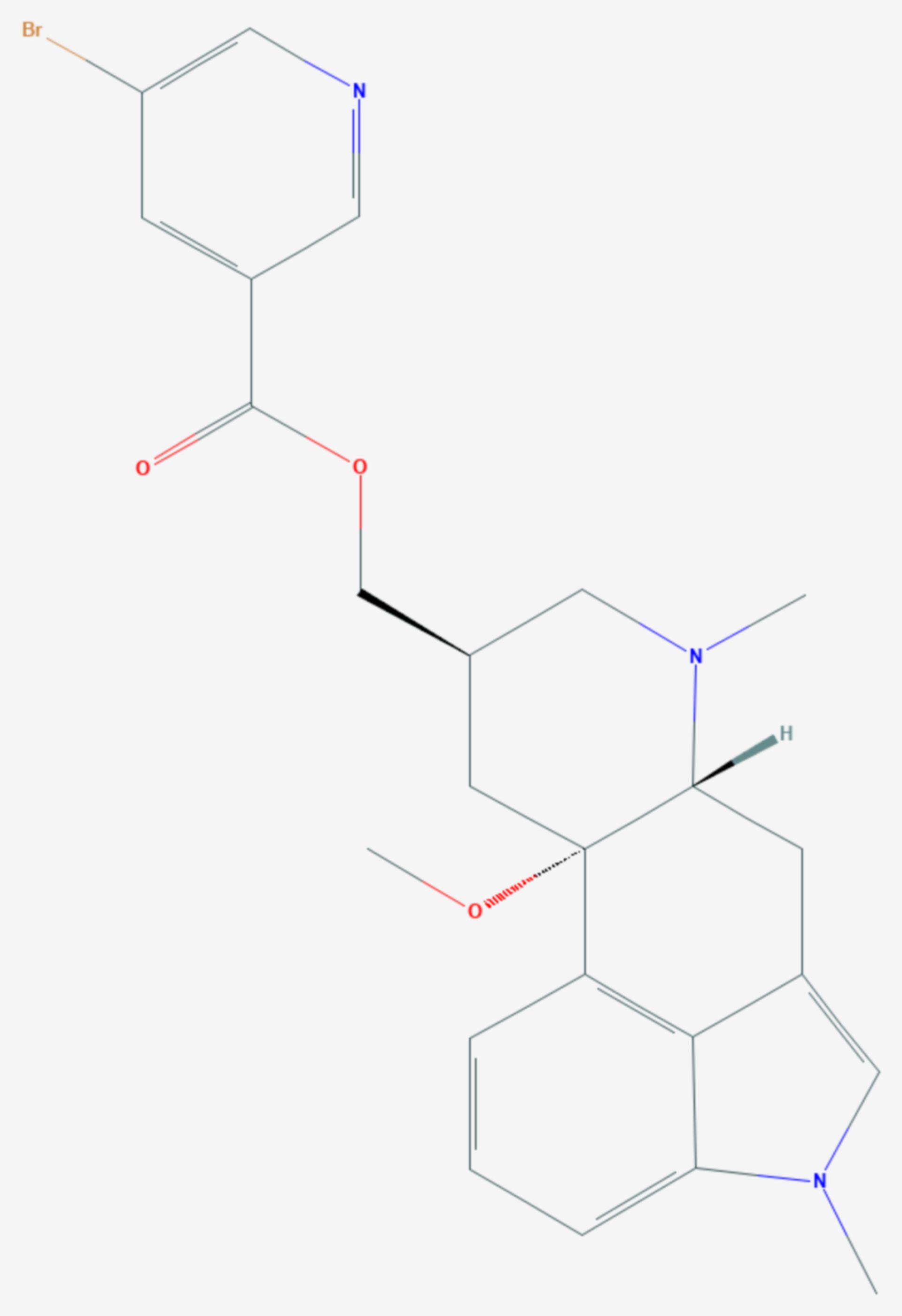 Nicergolin (Strukturformel)
