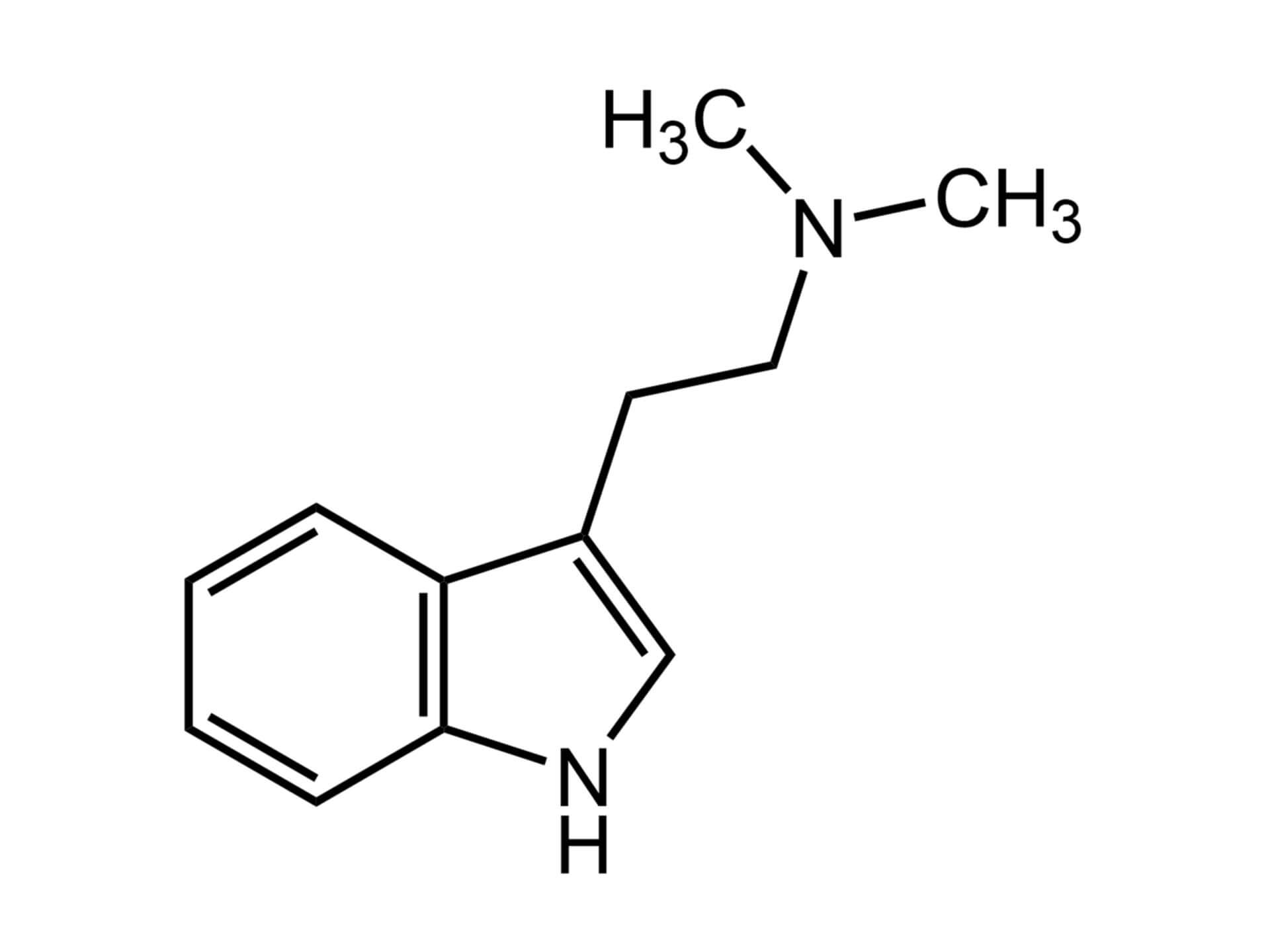 Strukturformel von DMT