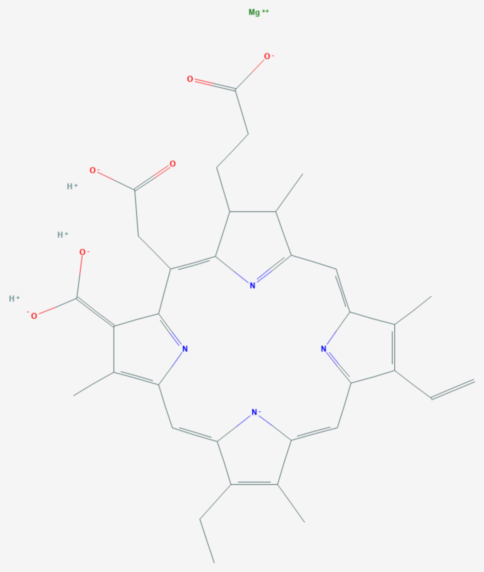 Chlorophyllin (Strukturformel)