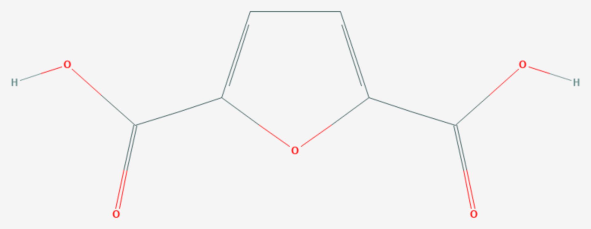 2,5-Furandicarbonsäure (Strukturformel)