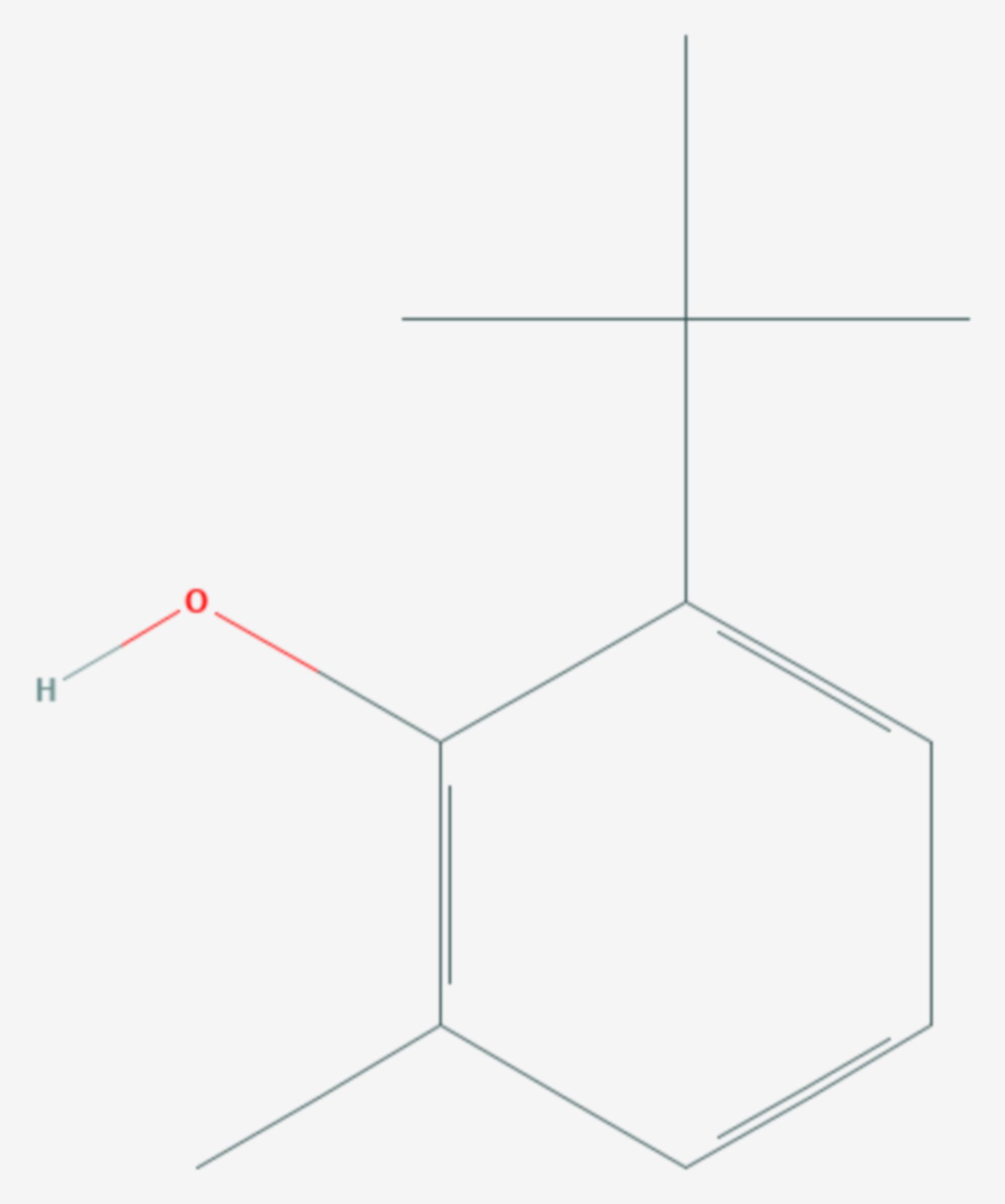 6-tert-Butyl-o-kresol (Strukturformel)