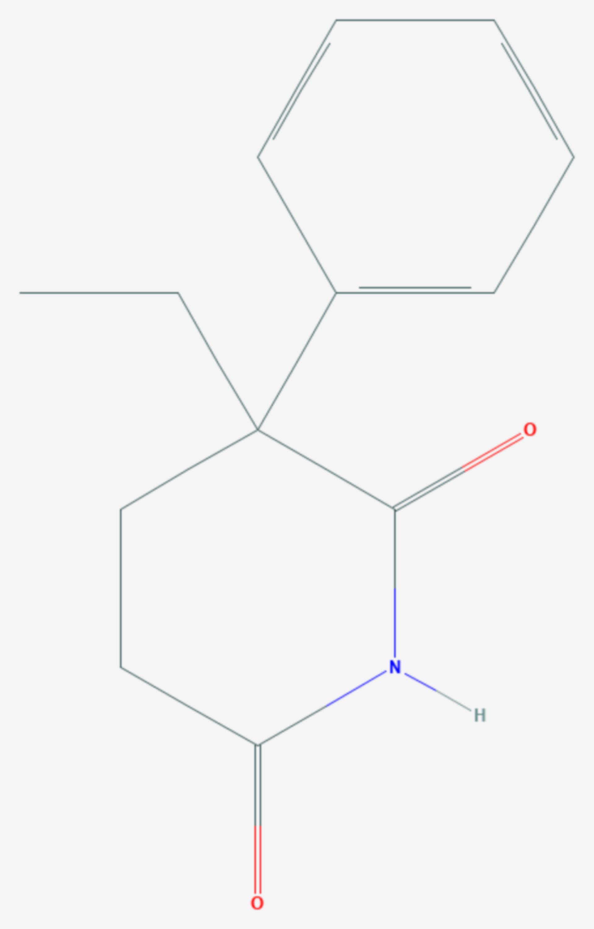 Glutethimid (Strukturformel)