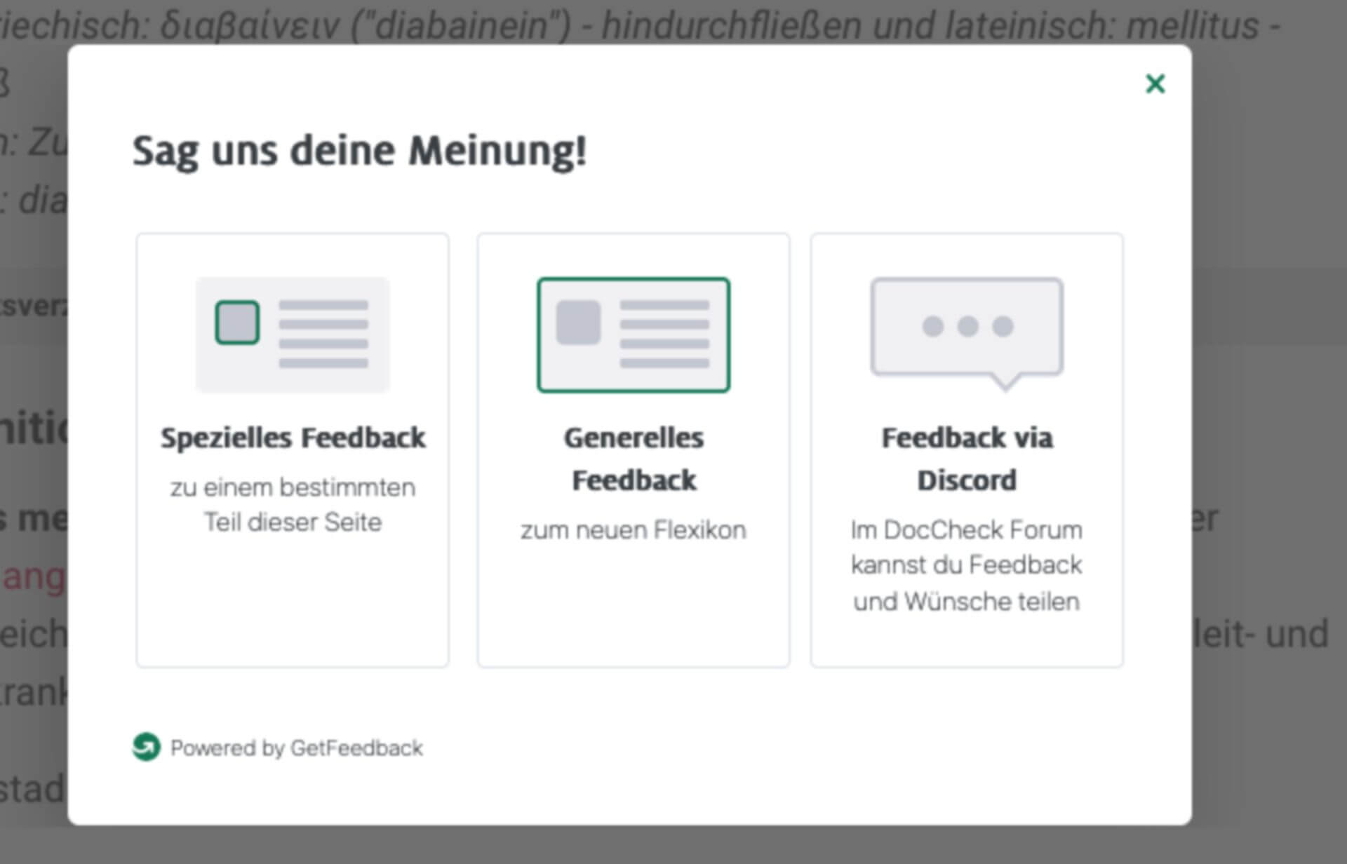 Feedback