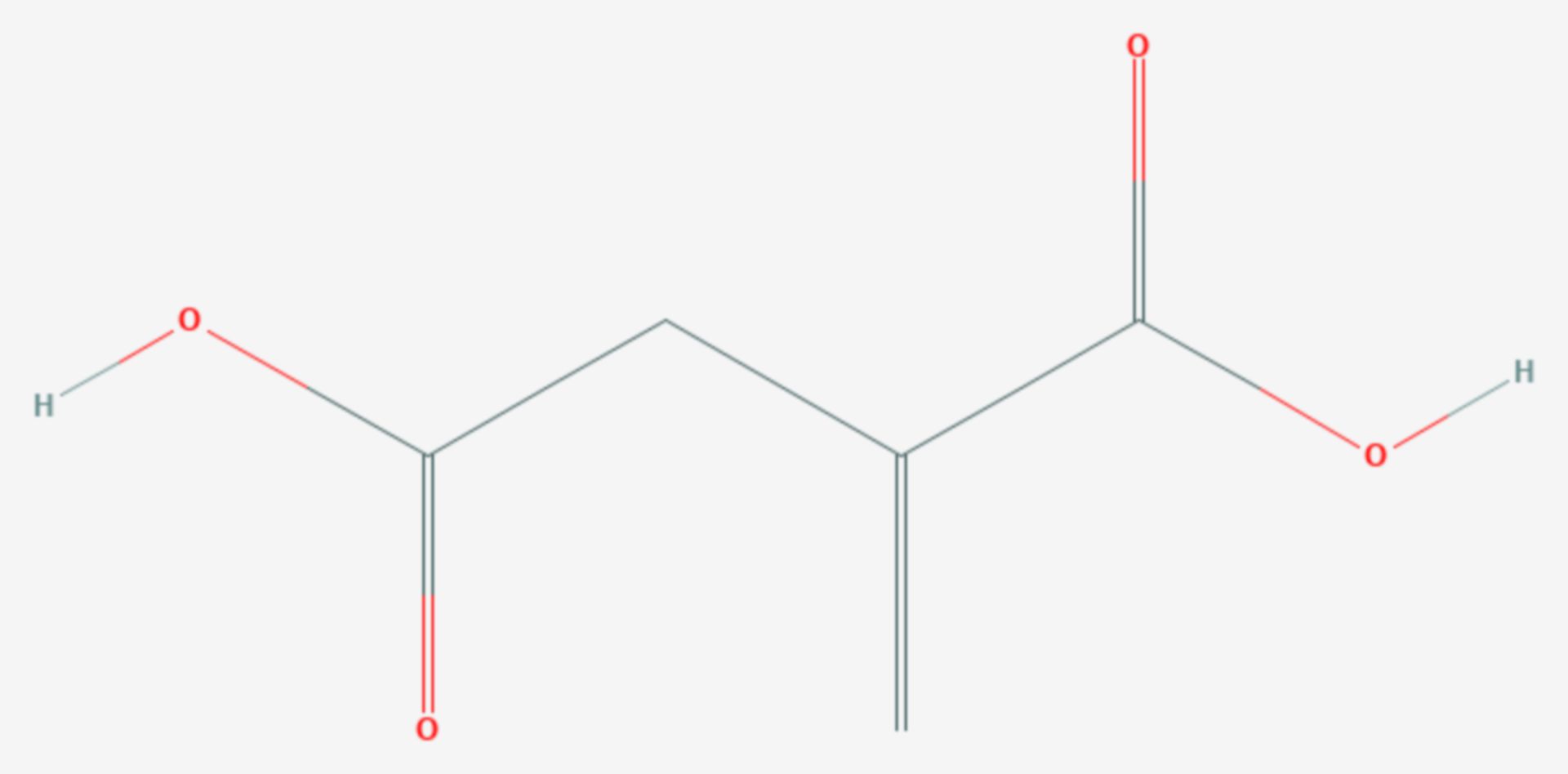 Itaconsäure (Strukturformel)
