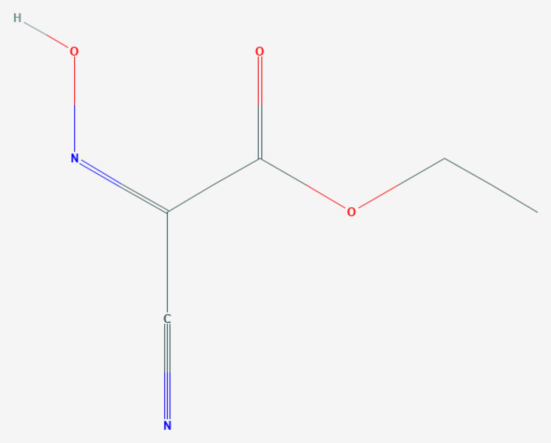 Hydroxyiminocyanessigsäureethylester (Strukturformel)