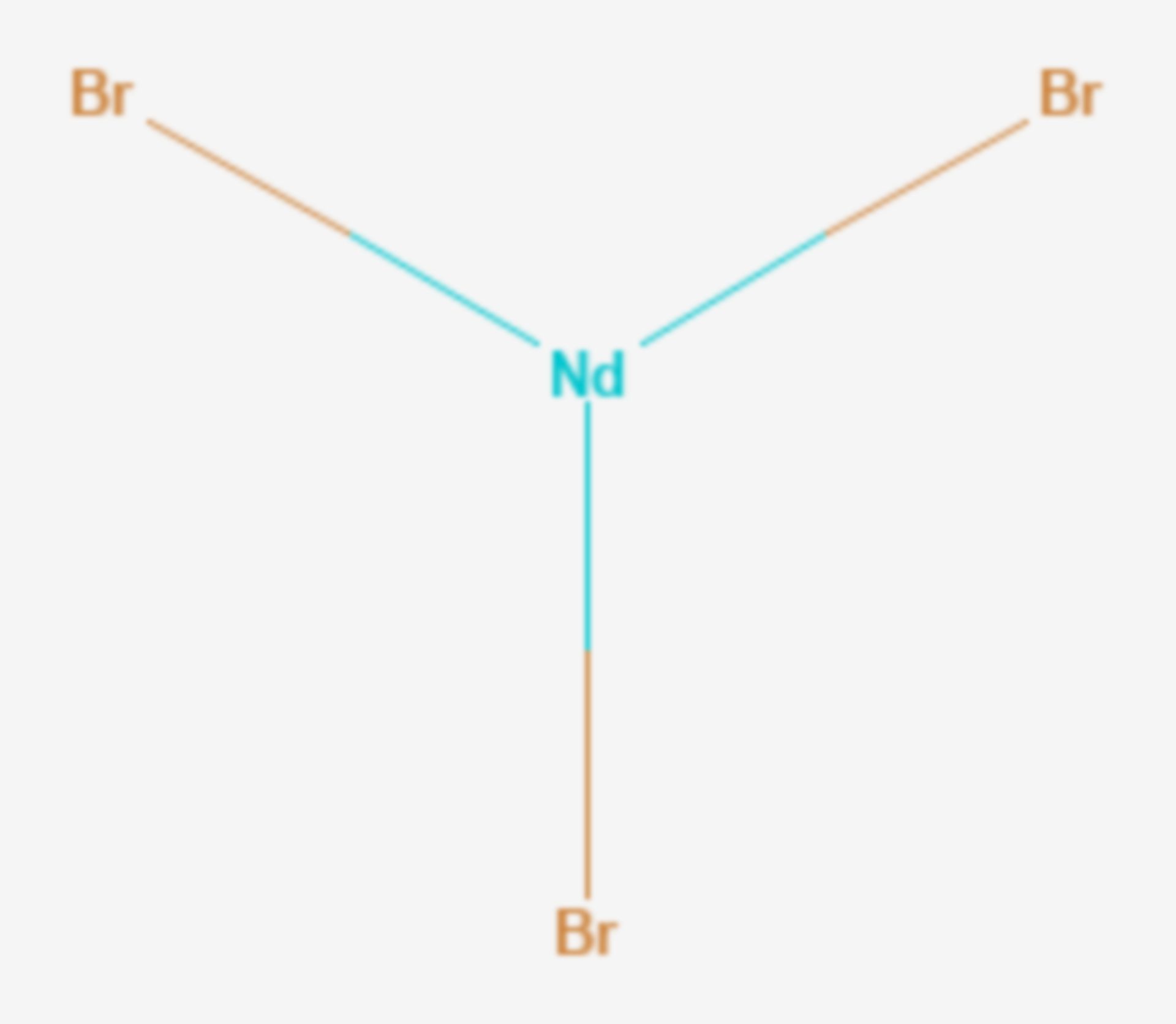 Neodym(III)-bromid (Strukturformel)