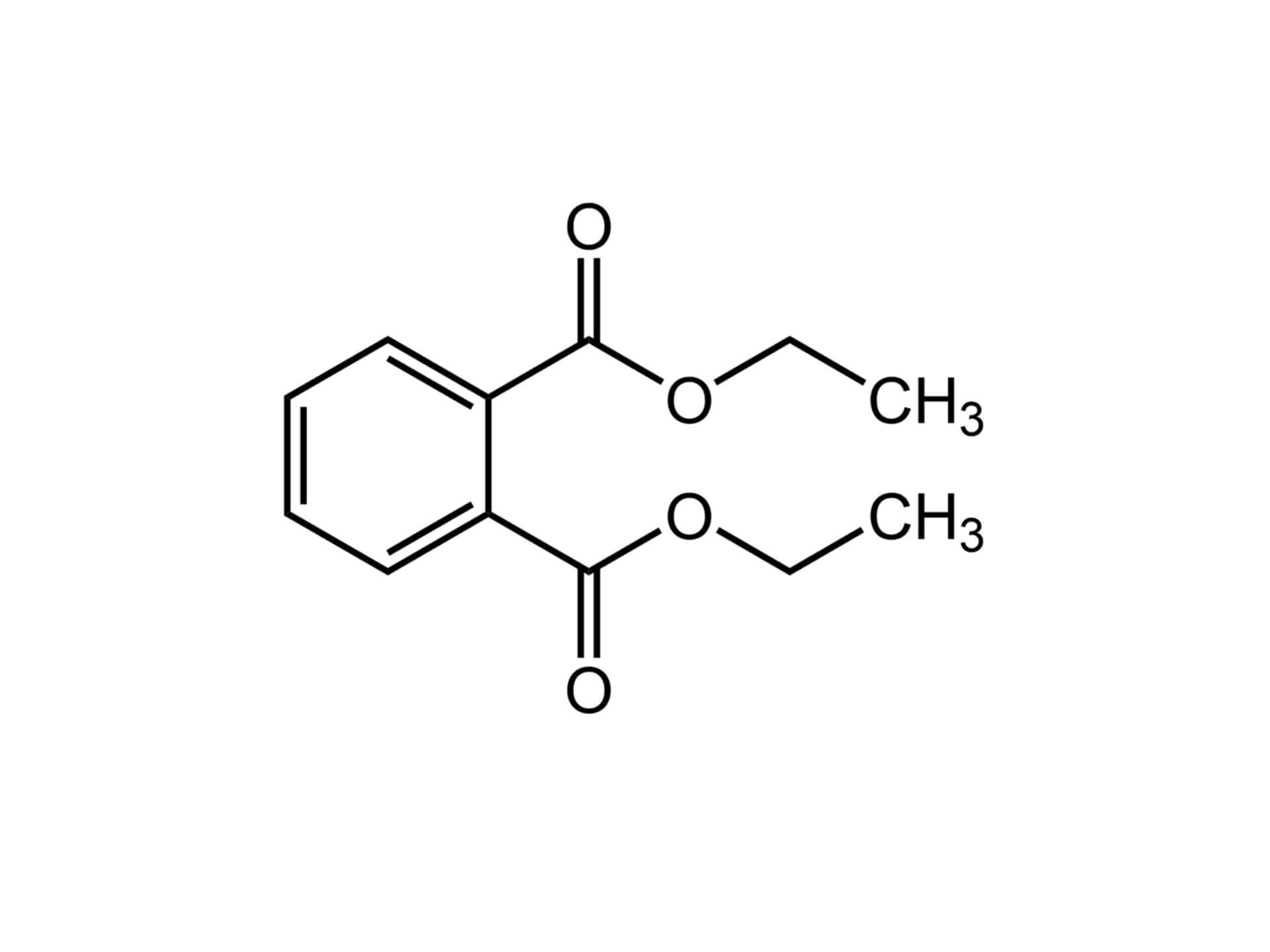 Strukturformel von Diethylphthalat