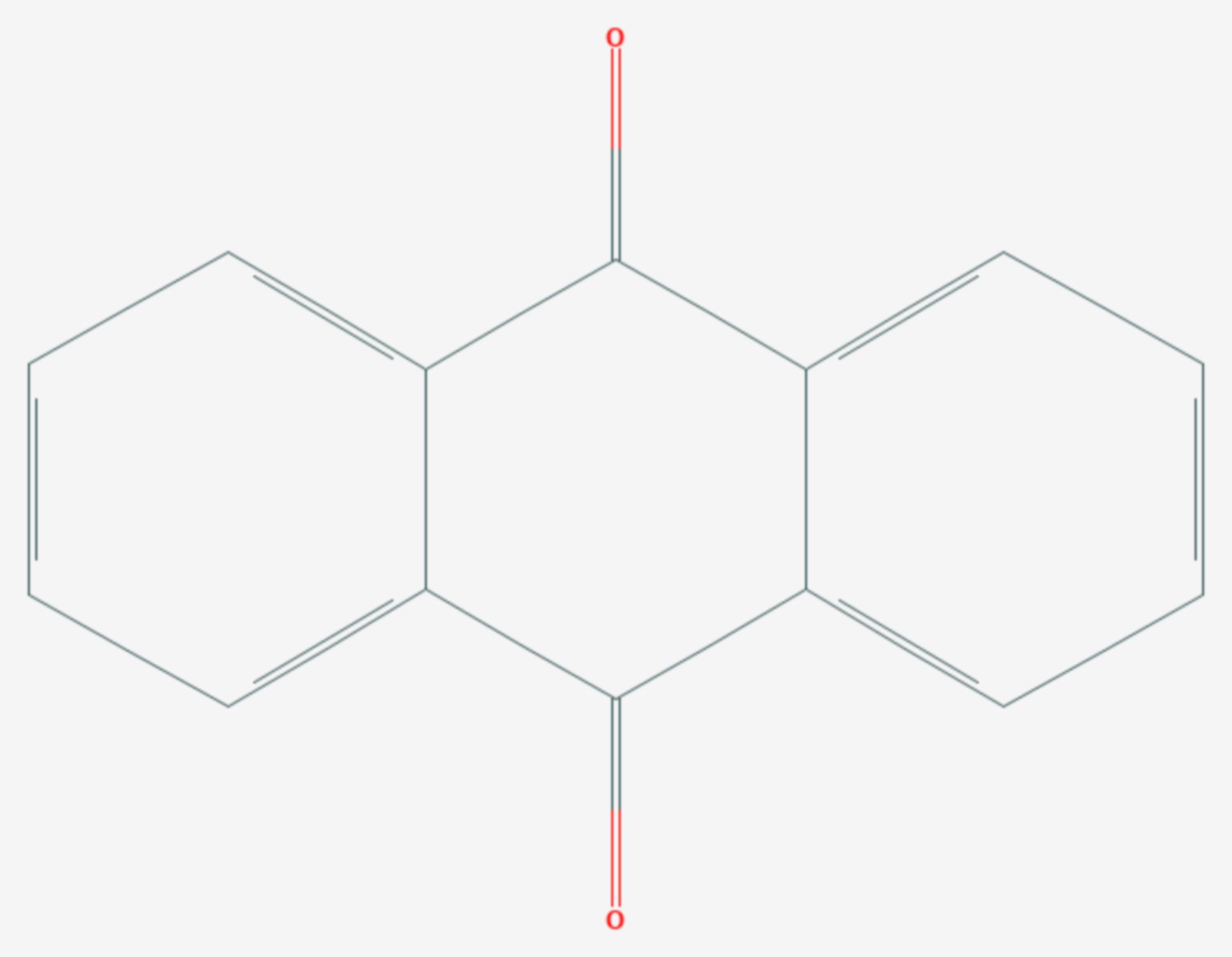 Anthrachinon (Strukturformel)