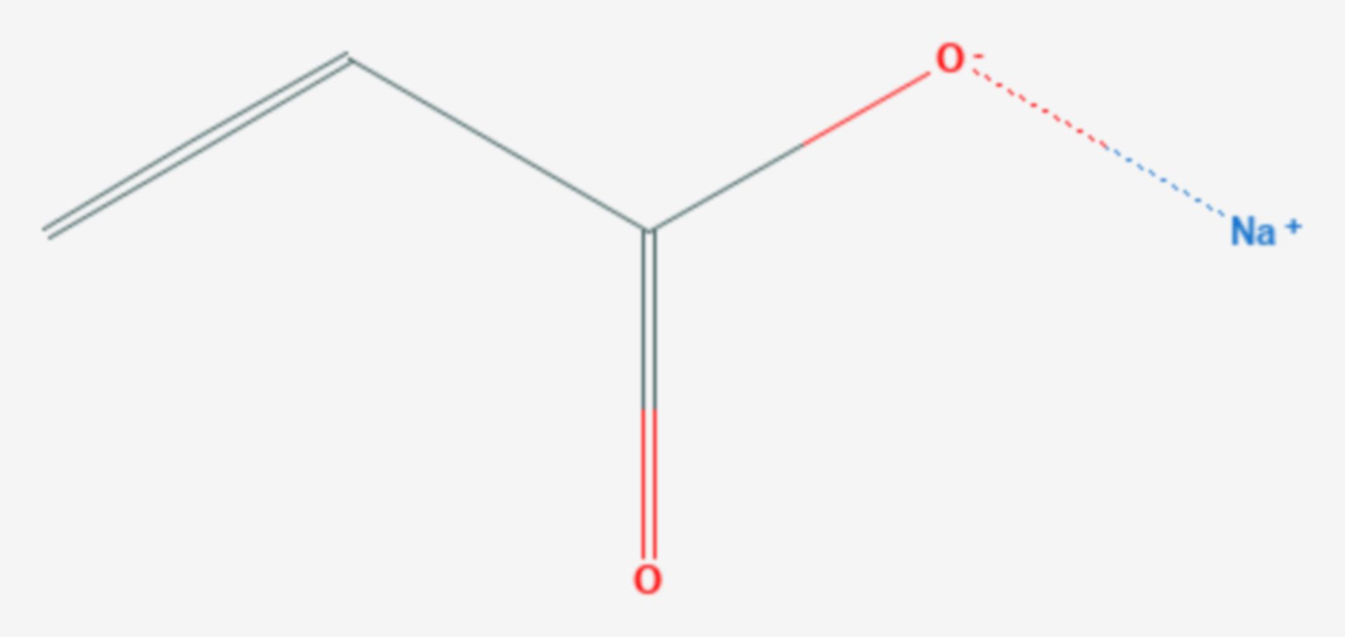 Natriumacrylat (Strukturformel)