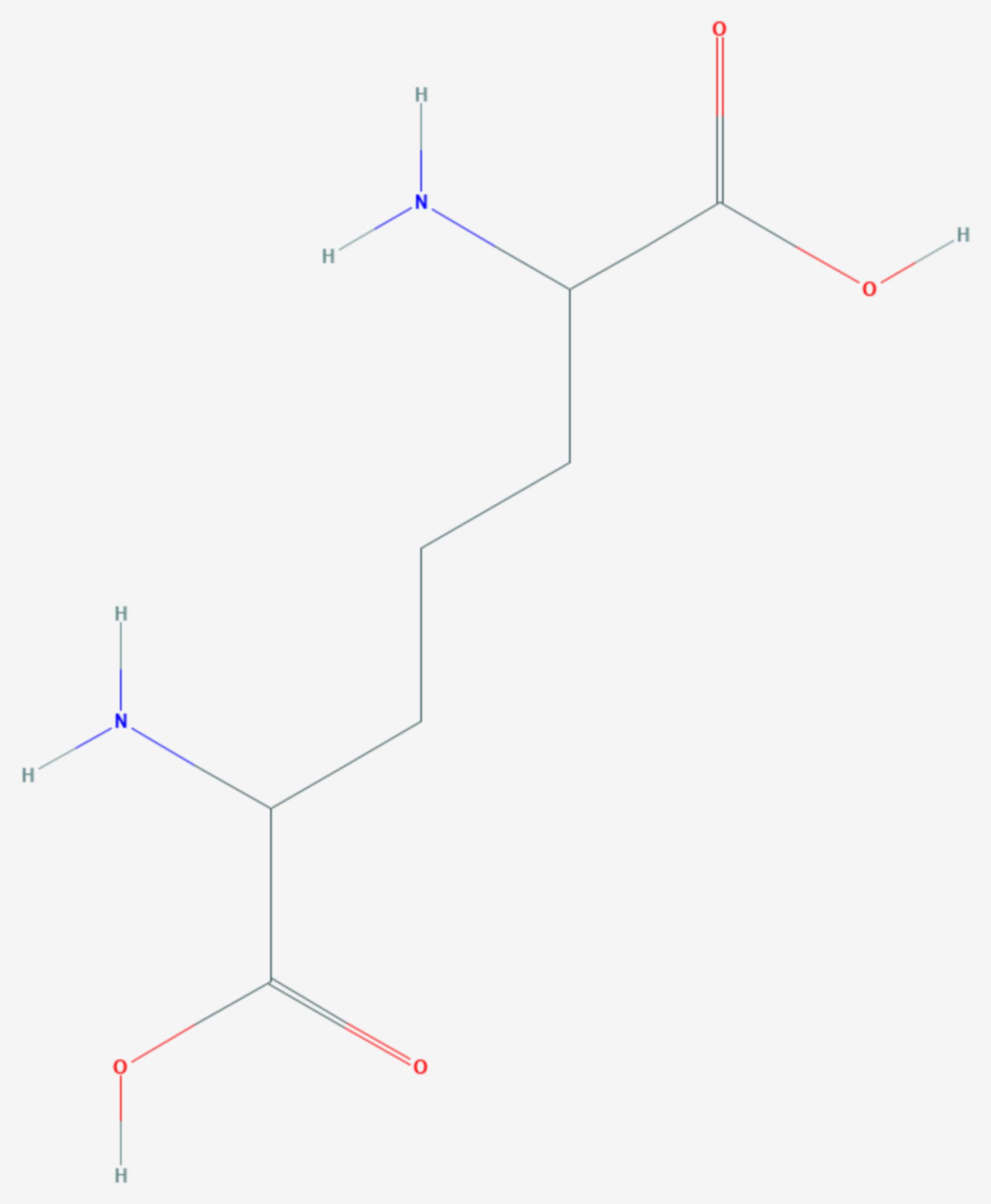 2,6-Diaminopimelinsäure (Strukturformel)