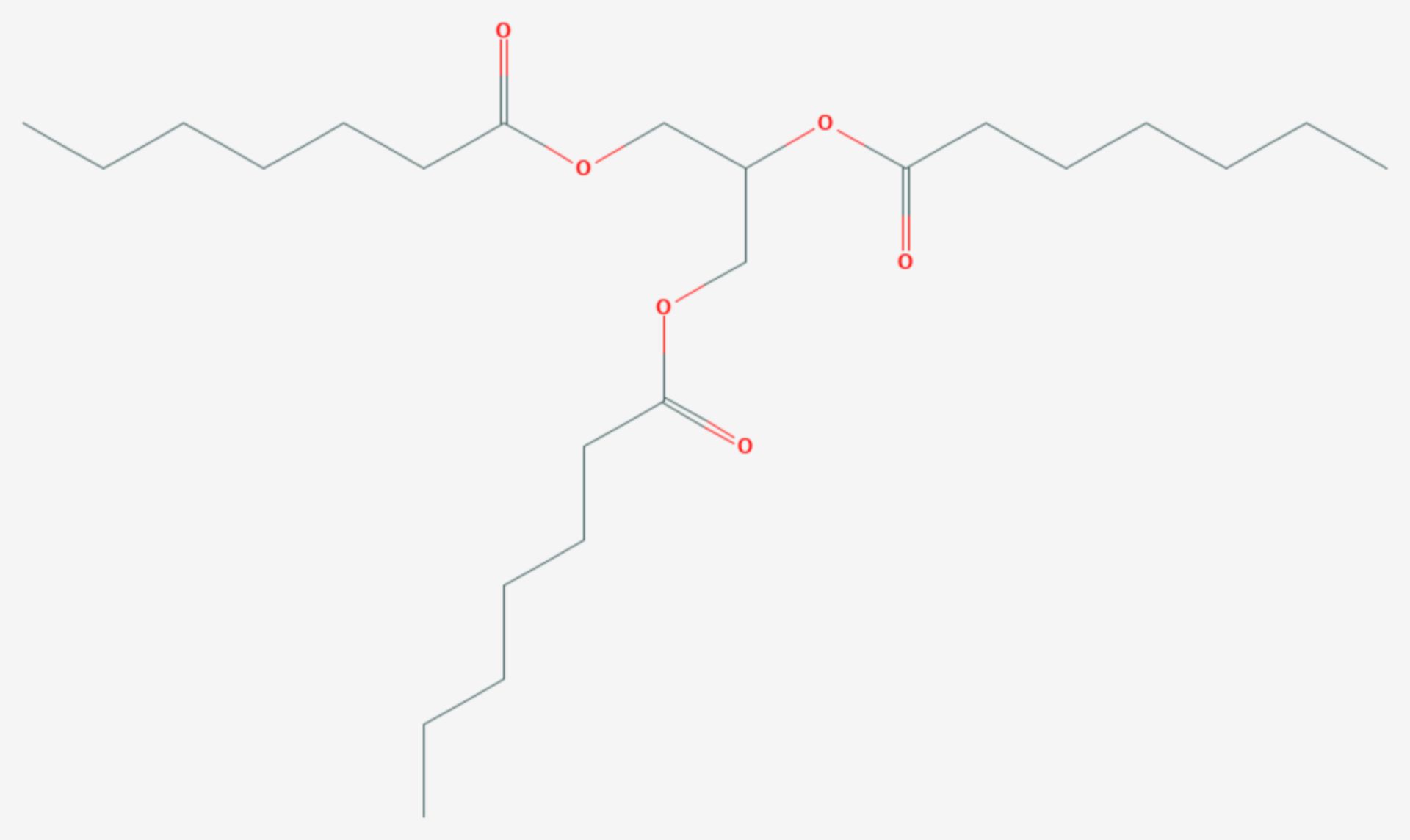 Glycerintriheptanoat (Strukturformel)