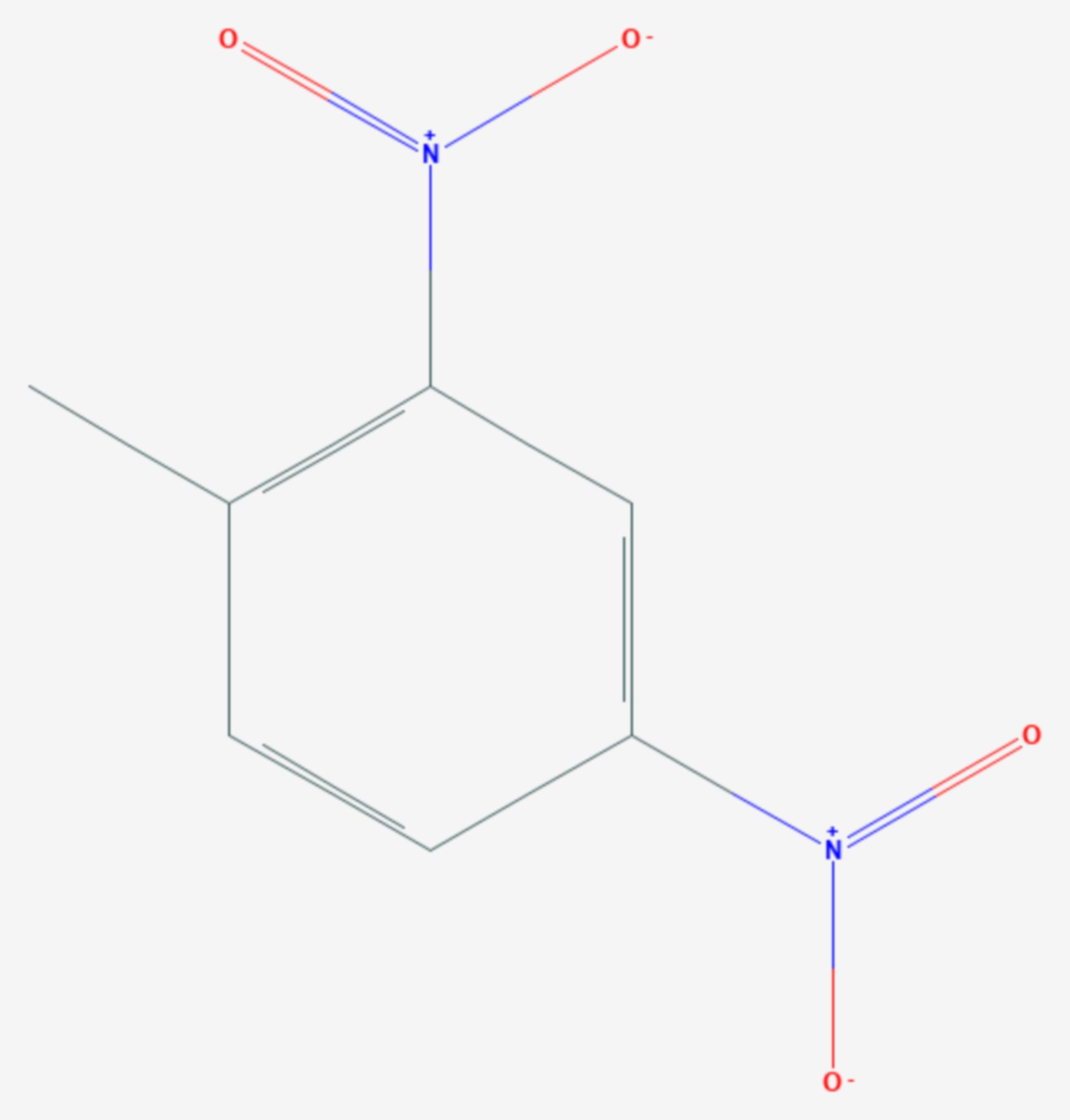 2,4-Dinitrotoluol (Strukturformel)