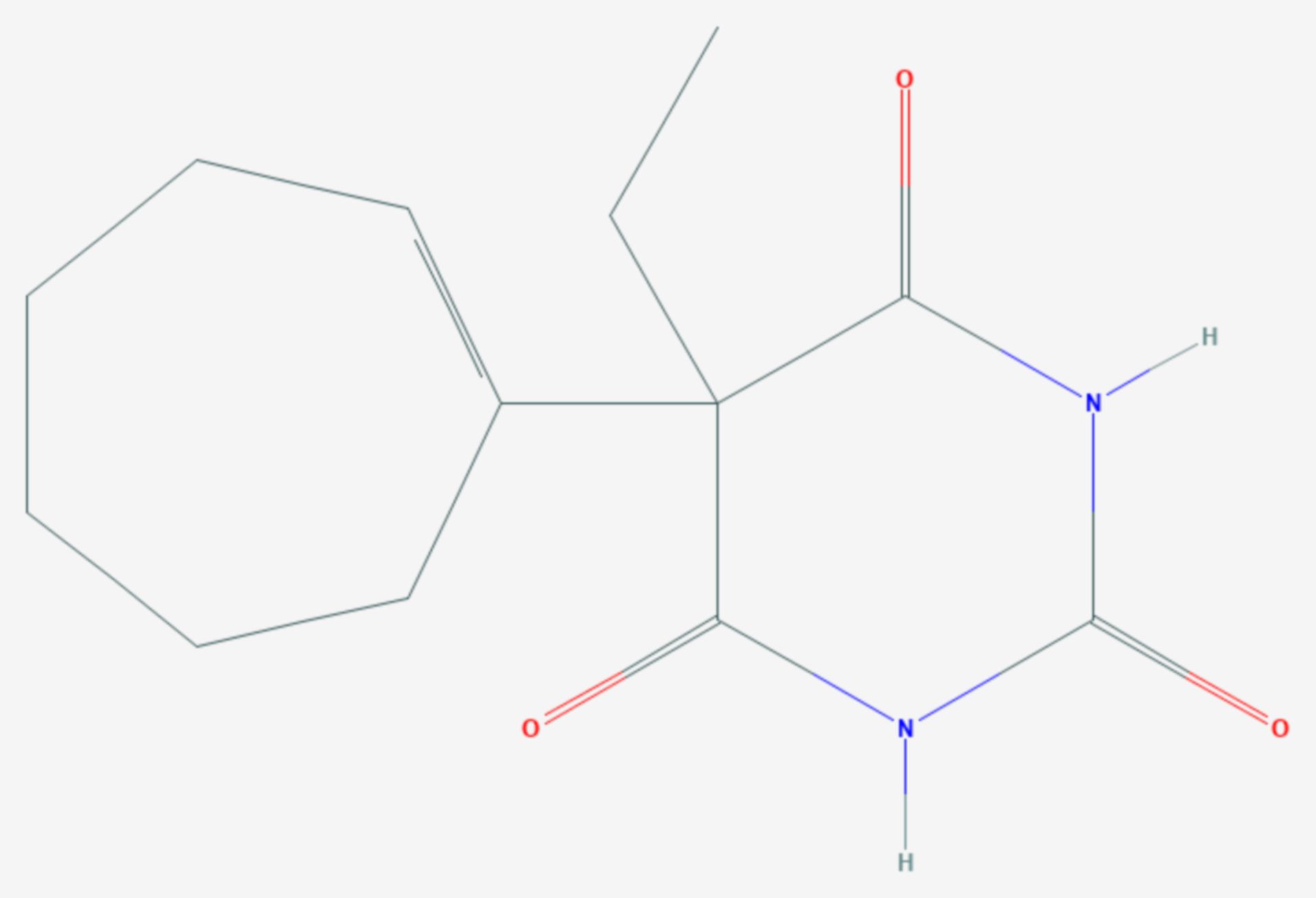 Heptabarbital (Strukturformel)