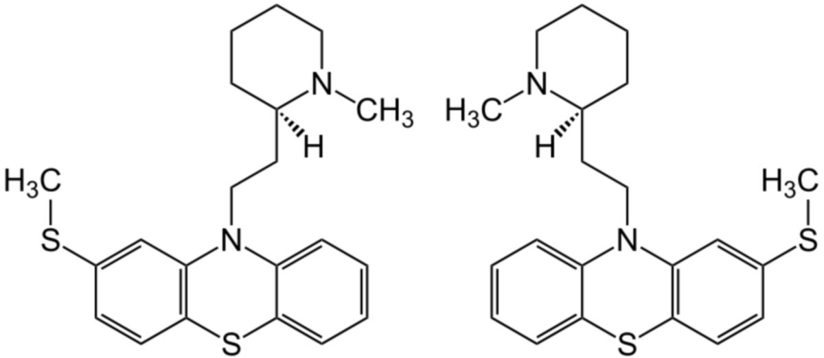 Thioridazin Strukturformel