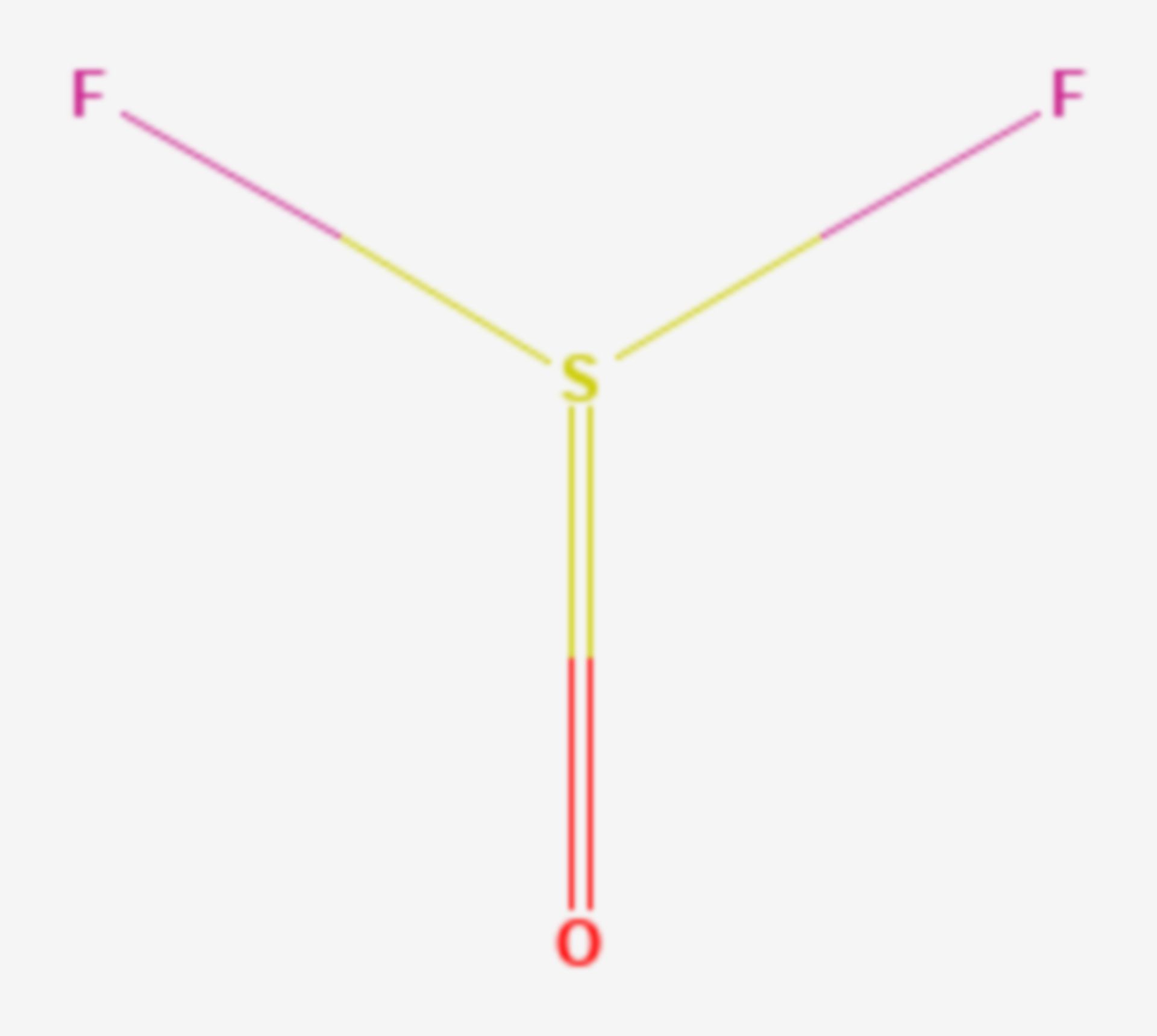 Thionylfluorid (Strukturformel)