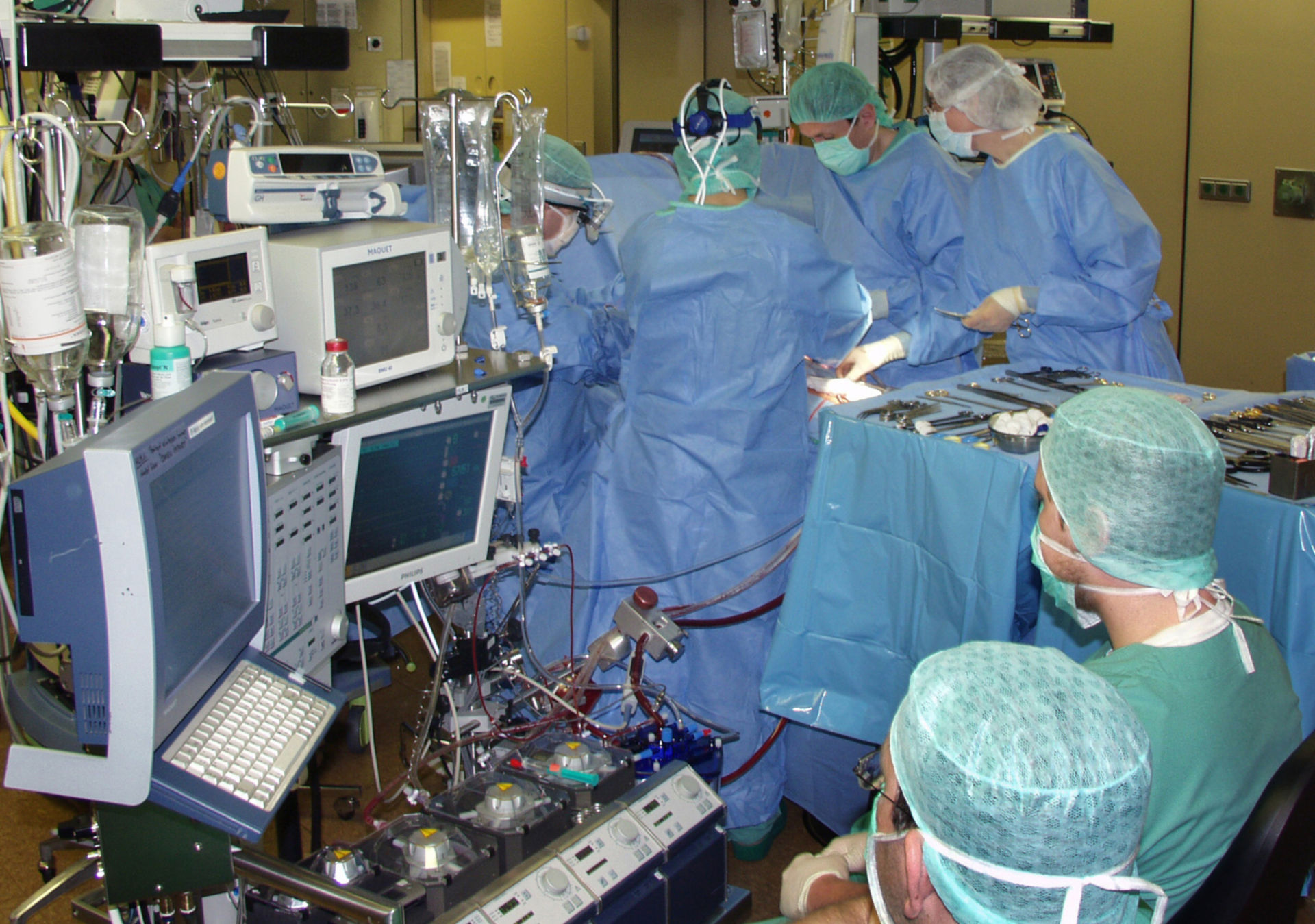 Open heart operation