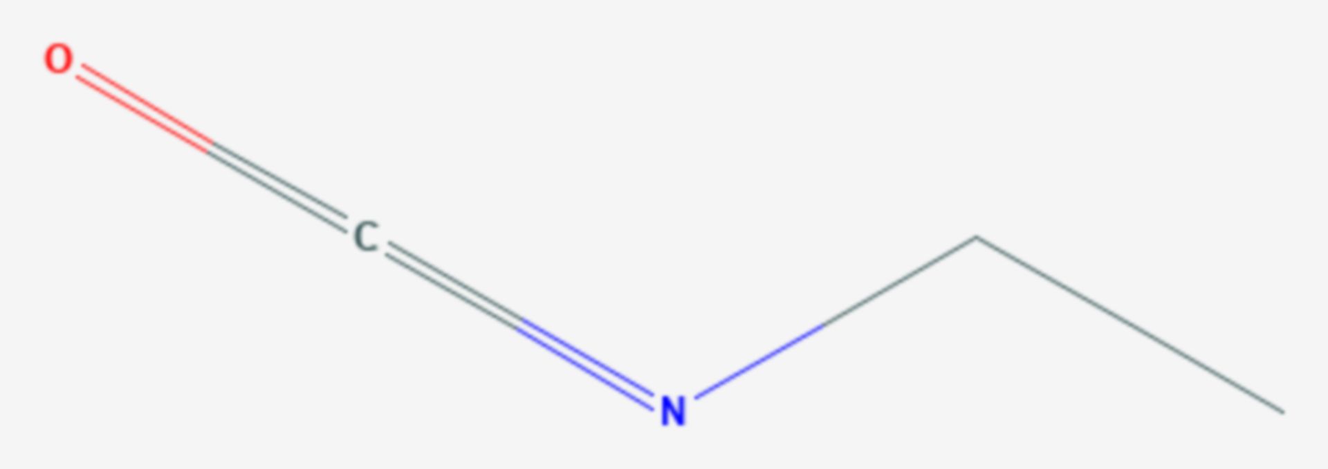 Ethylisocyanat (Strukturformel)