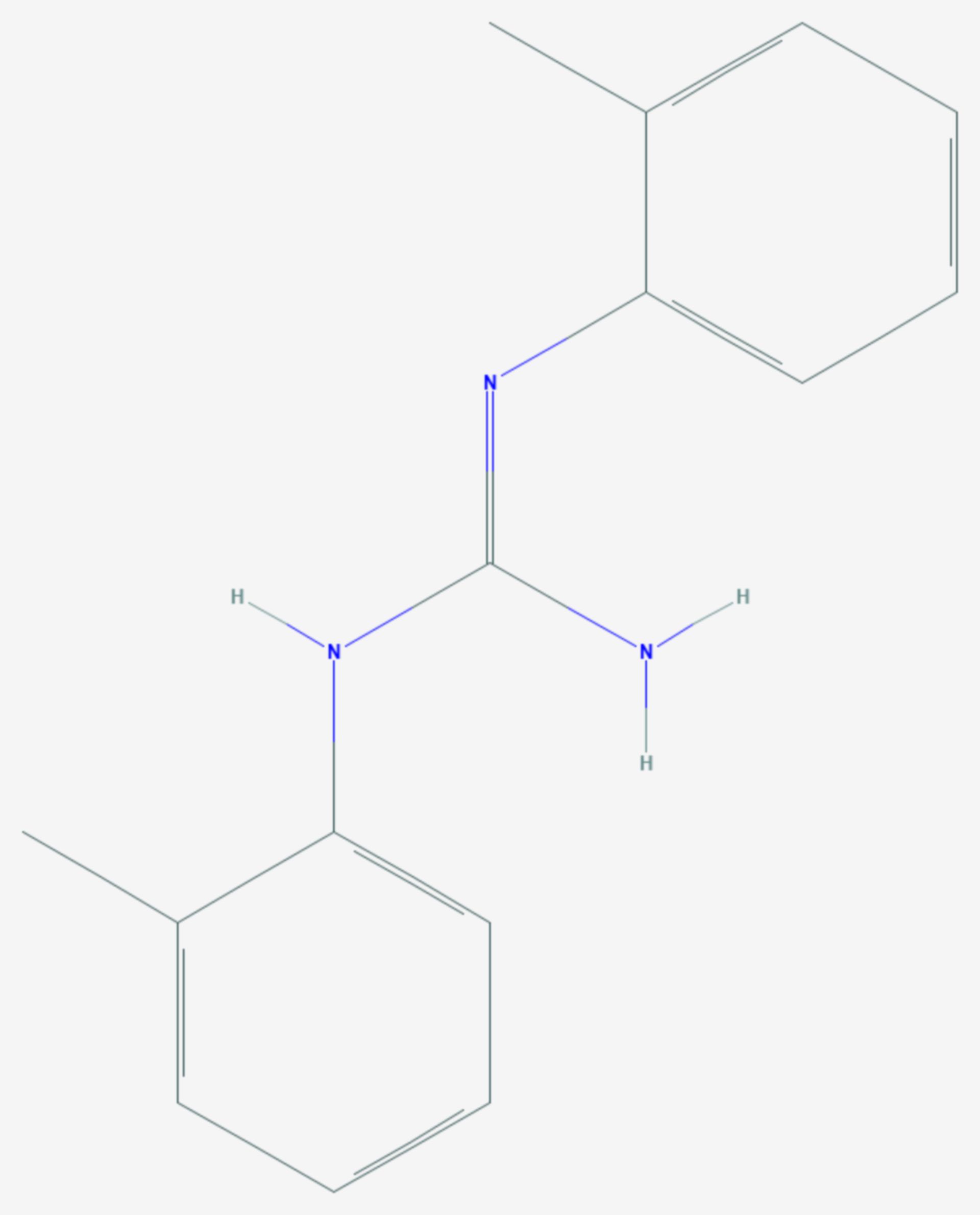 N,N′-Di-o-tolylguanidin (Strukturformel)