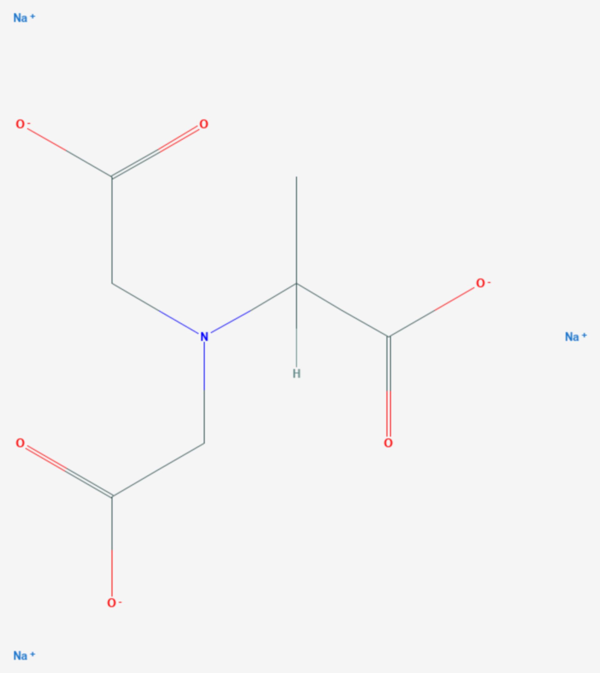 Methylglycindiessigsäure (Strukturformel)