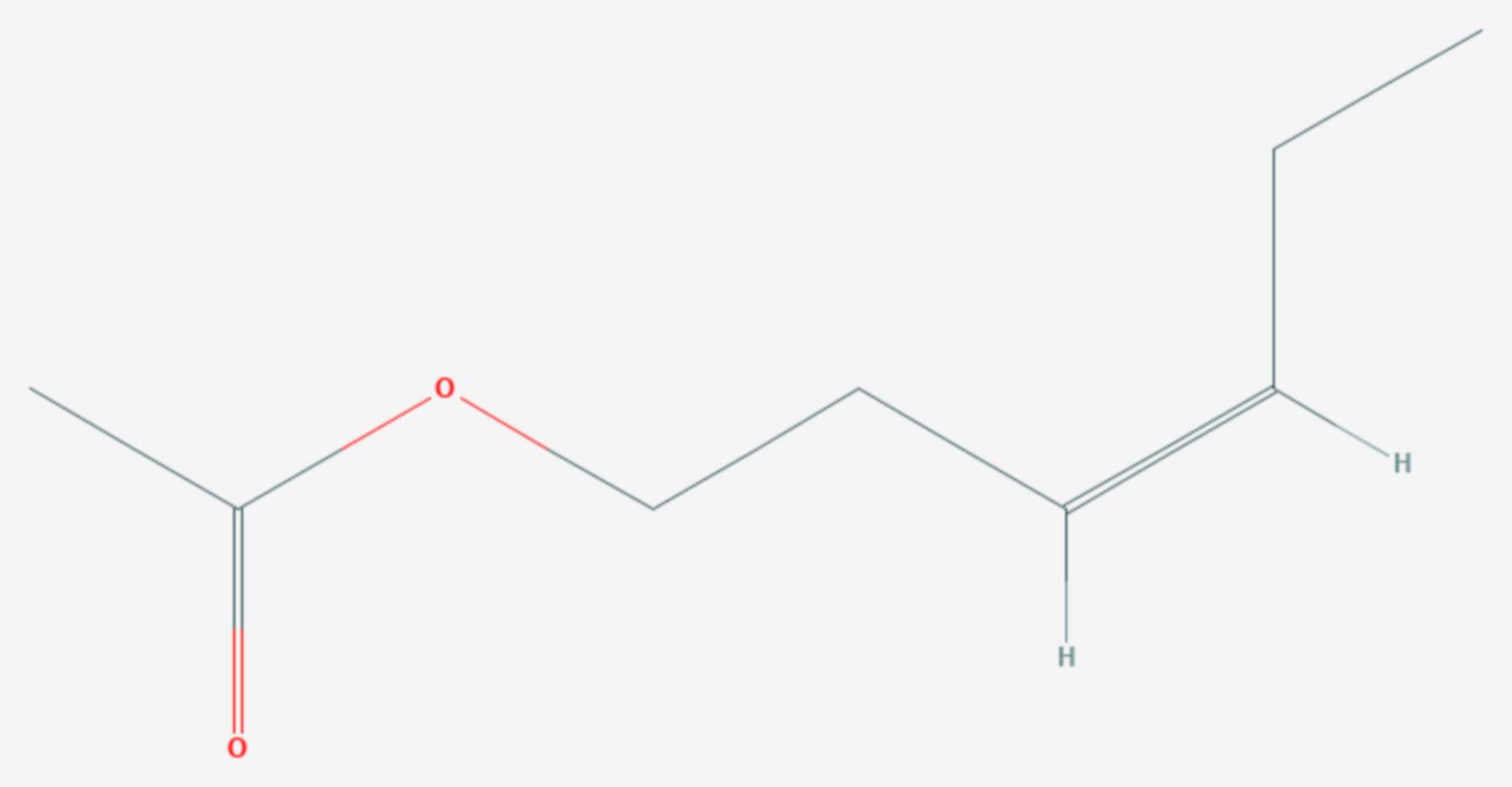 Essigsäurehex-3-enylester (Strukturformel)
