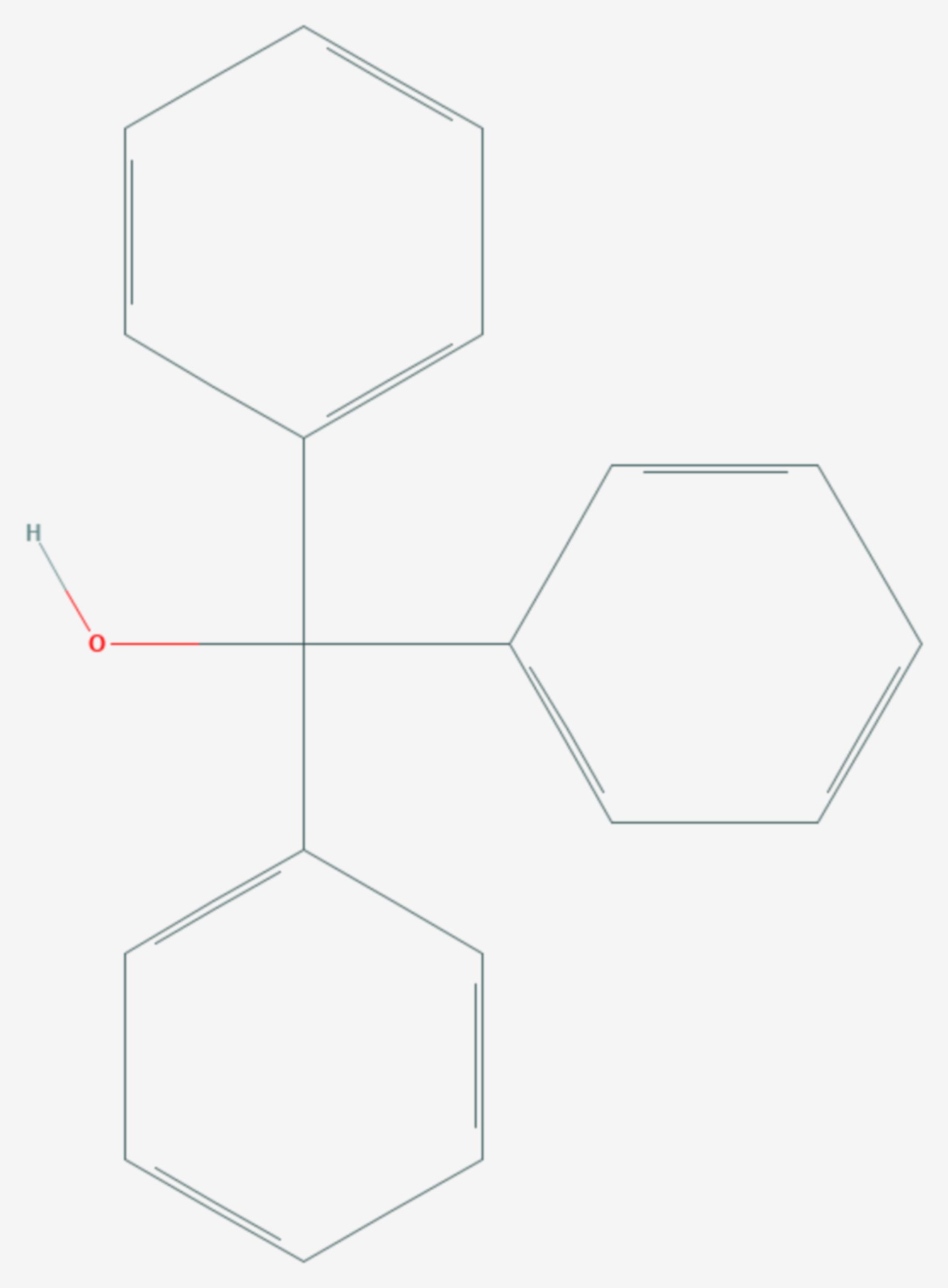 Triphenylmethanol (Strukturformel)