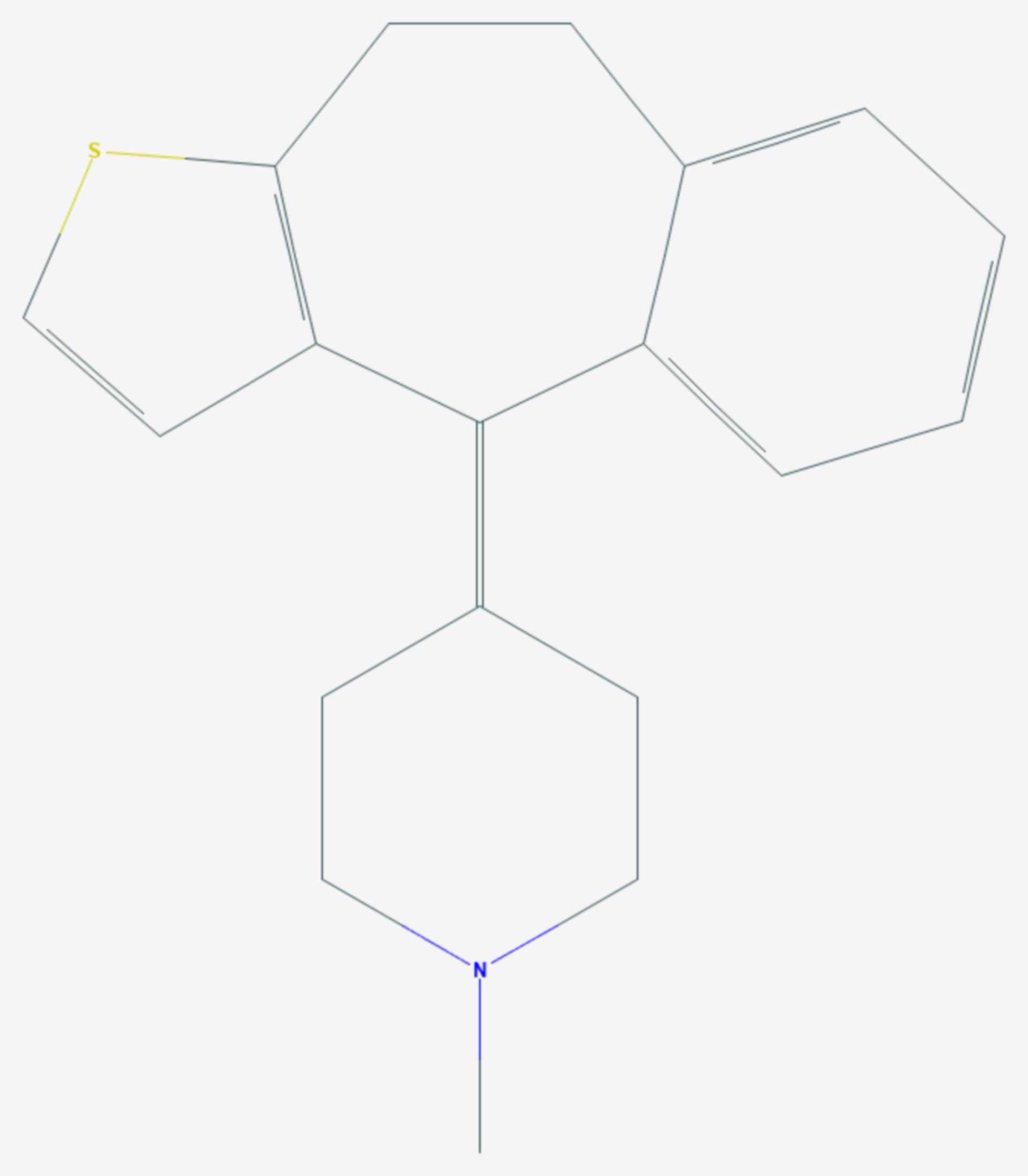 Pizotifen (Strukturformel)