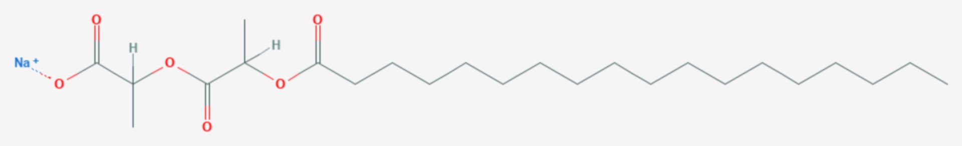 Natriumstearoyl-2-lactylat (Strukturformel)