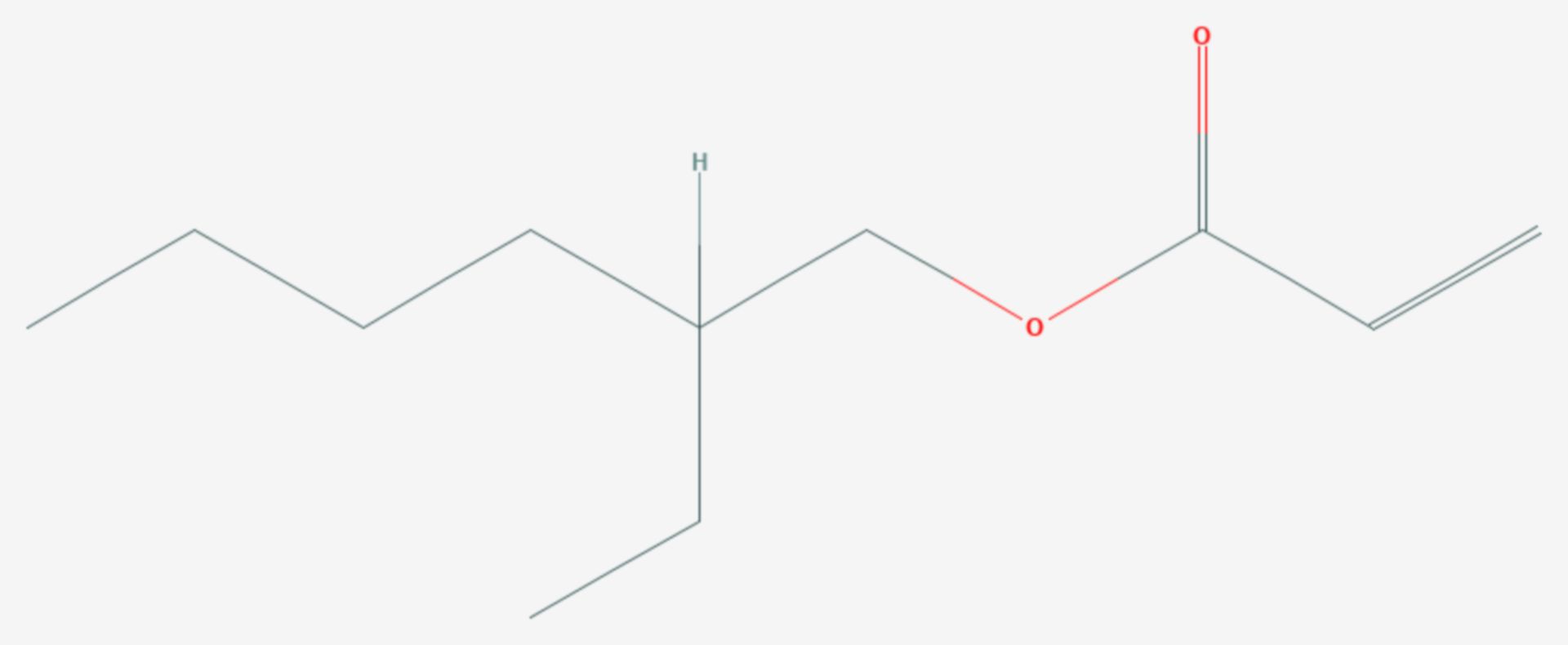 2-Ethylhexylacrylat (Strukturformel)