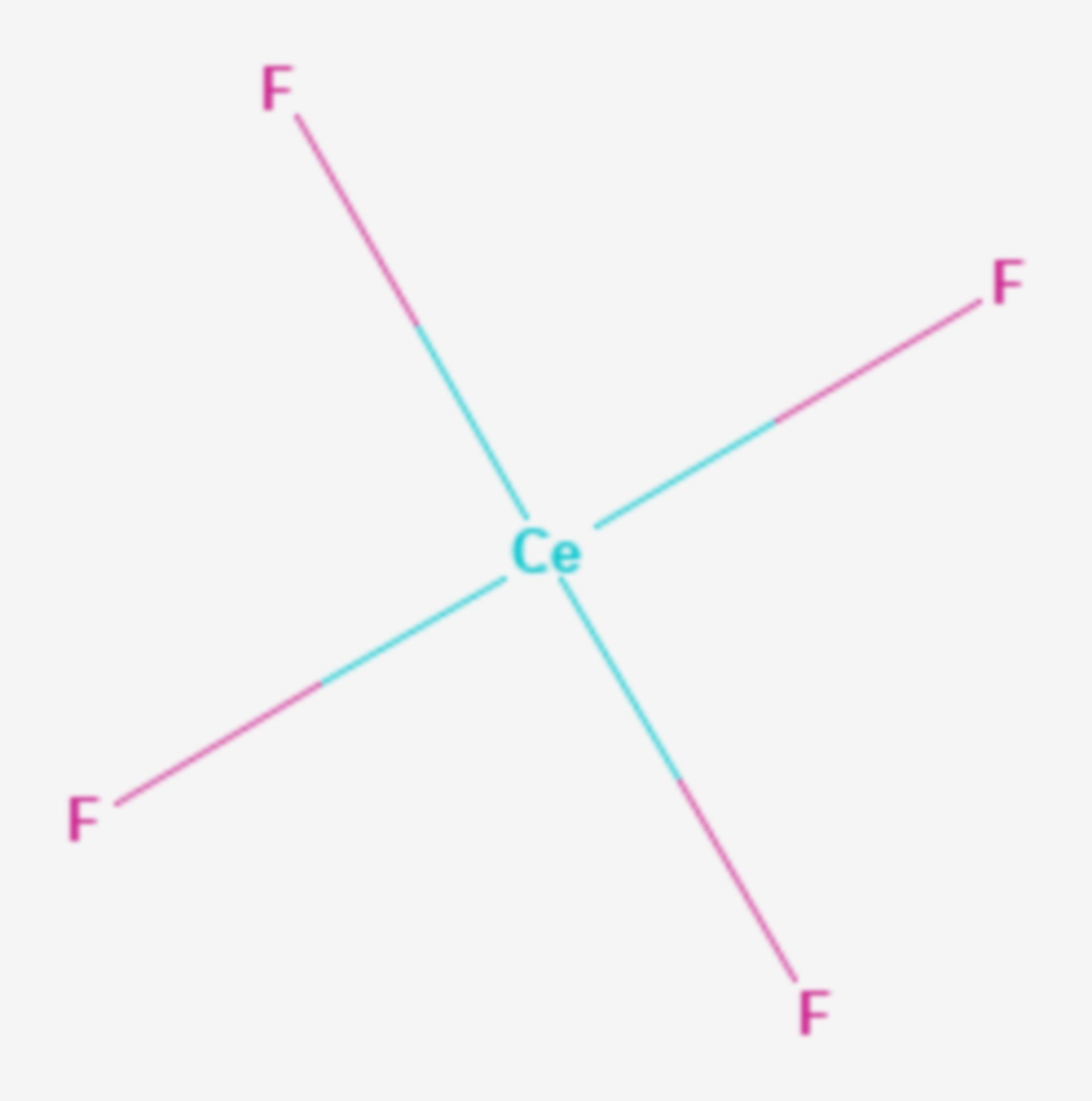 Cer(IV)-fluorid (Strukturformel)