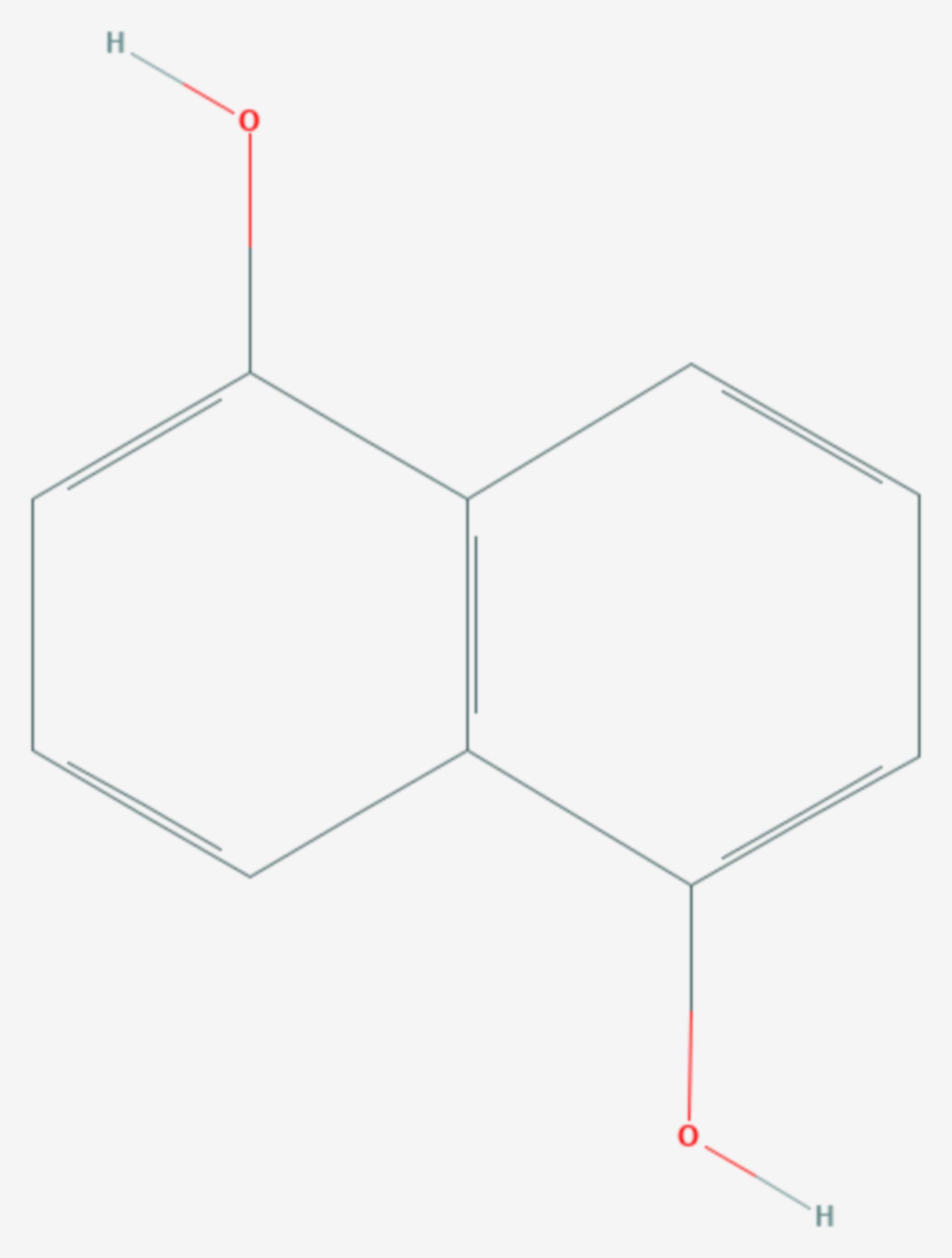 Naphthalin-1,5-diol (Strukturformel)