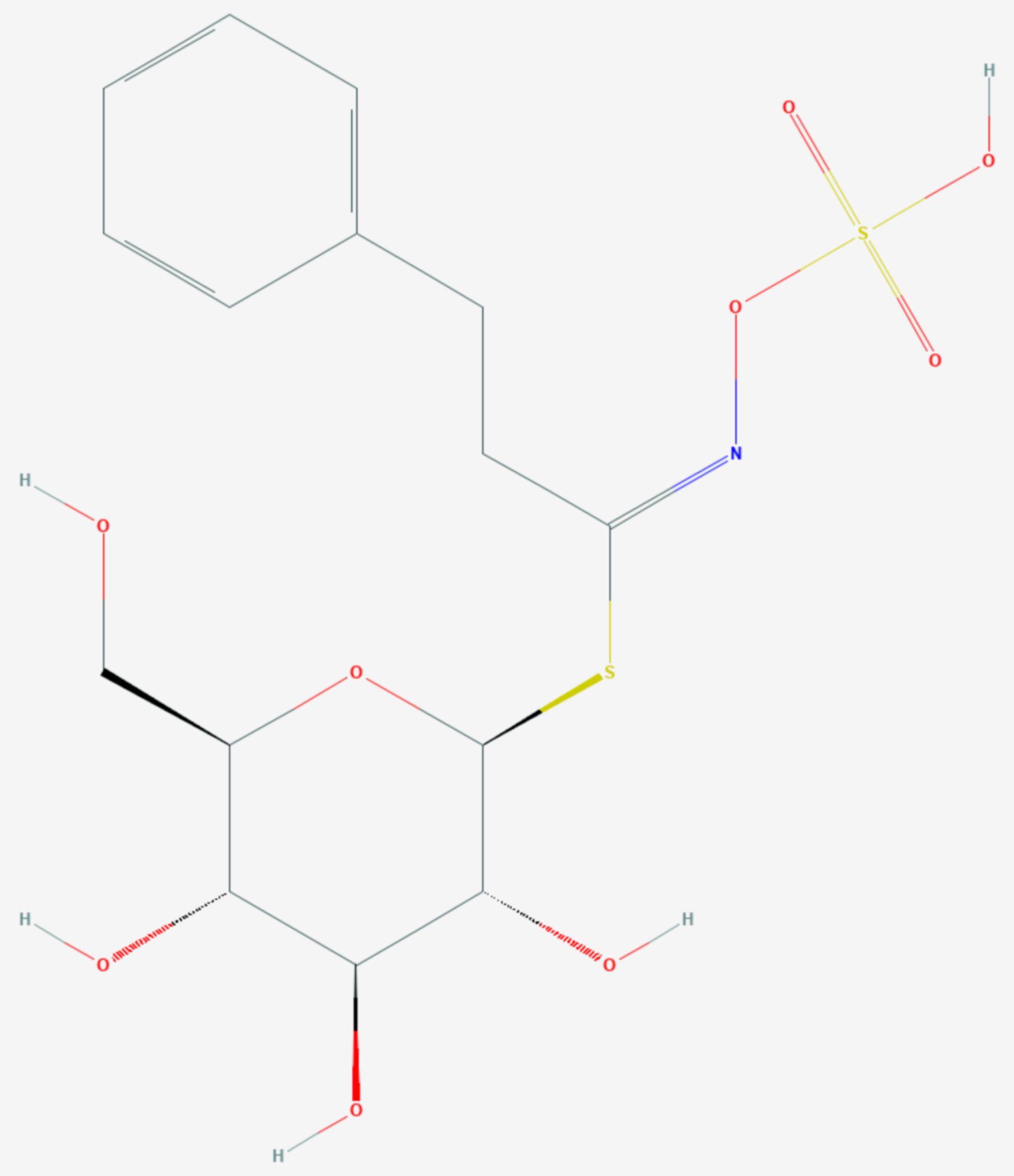 Gluconasturtiin (Strukturformel)