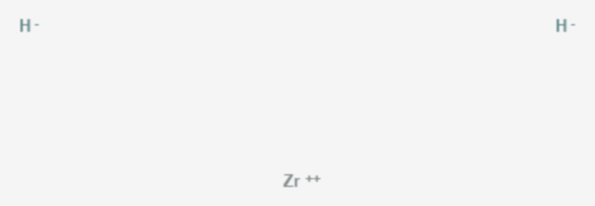 Zirconiumhydrid (Strukturformel)