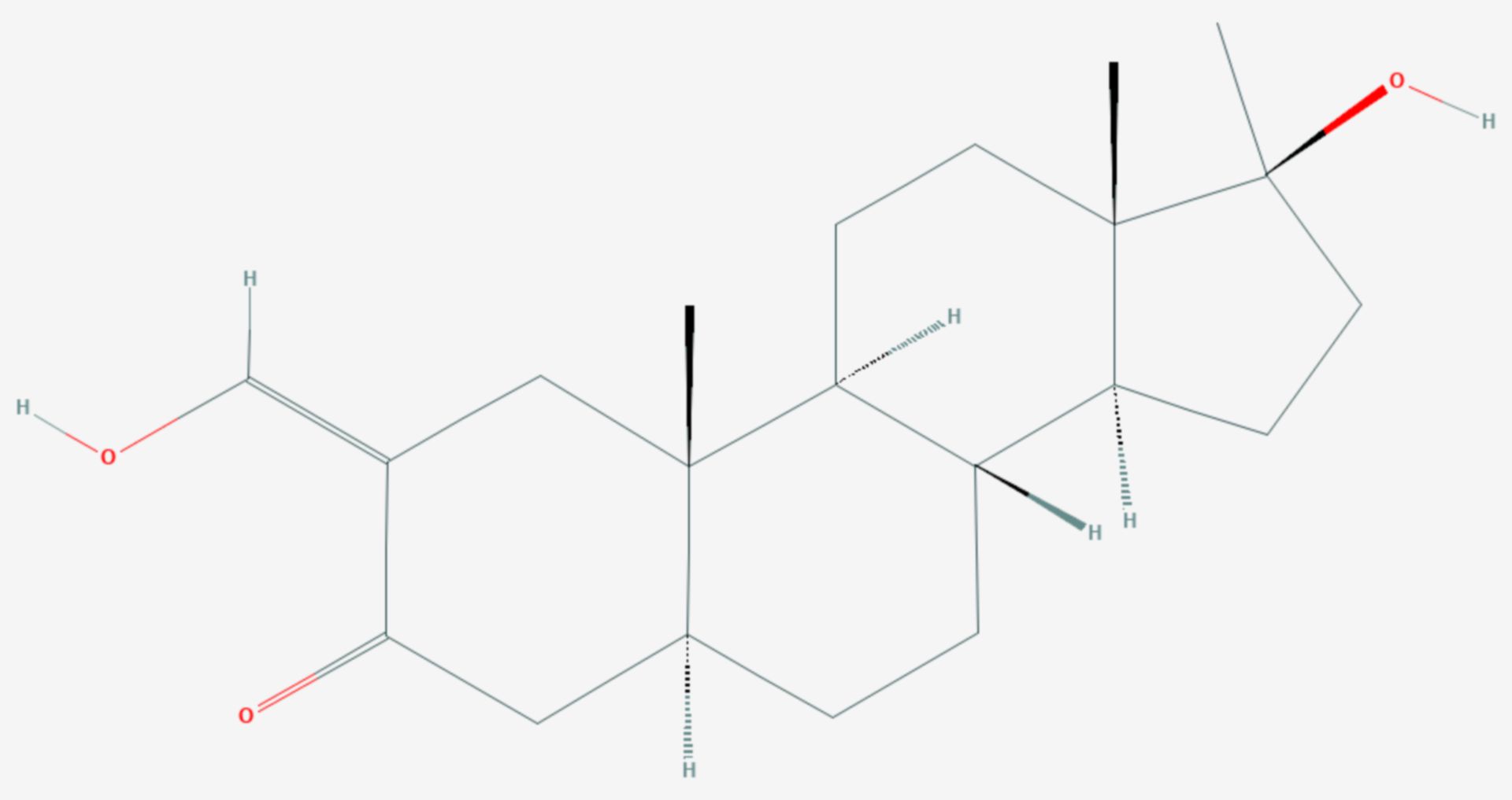 Oxymetholon (Strukturformel)