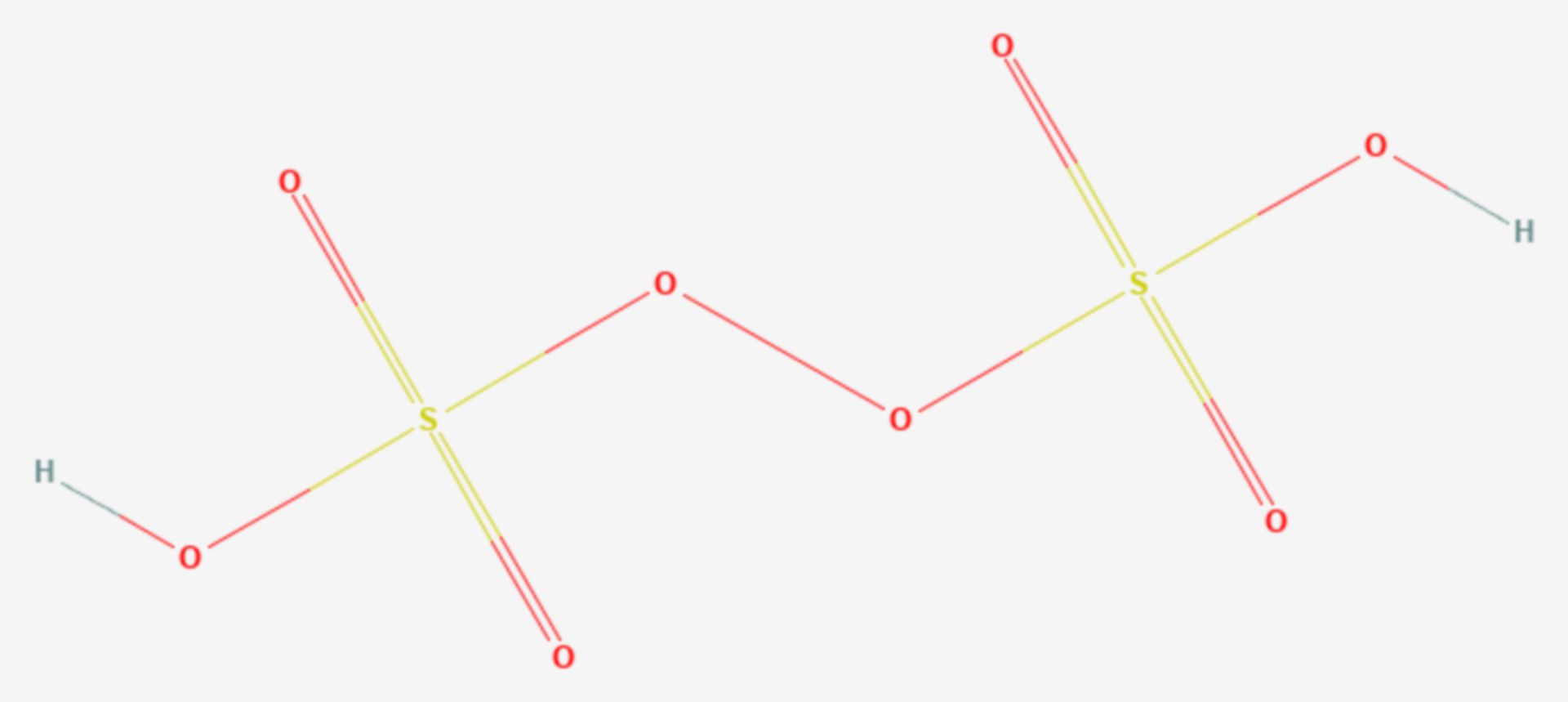 Peroxodischwefelsäure (Strukturformel)