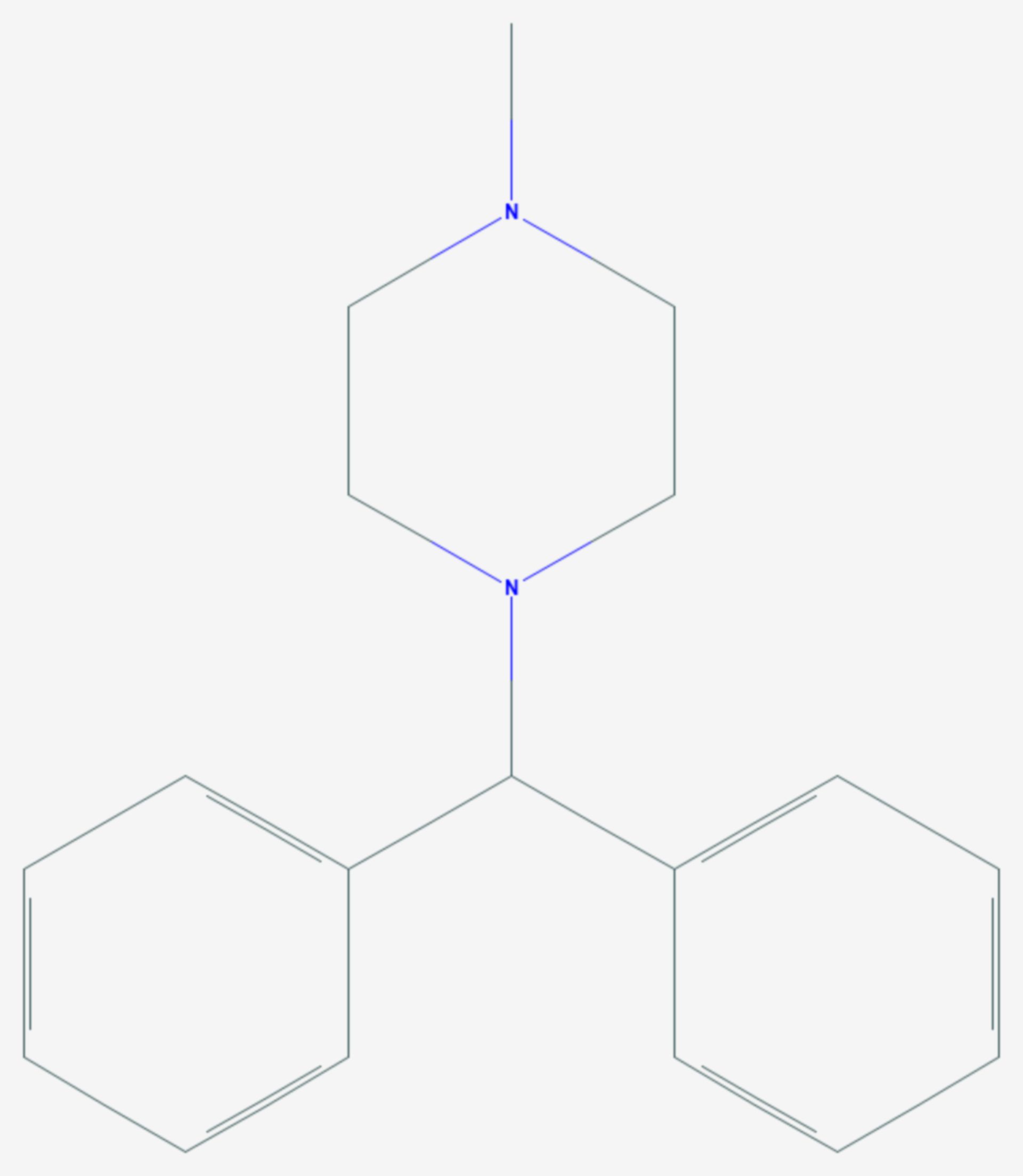 Cyclizin (Strukturformel)