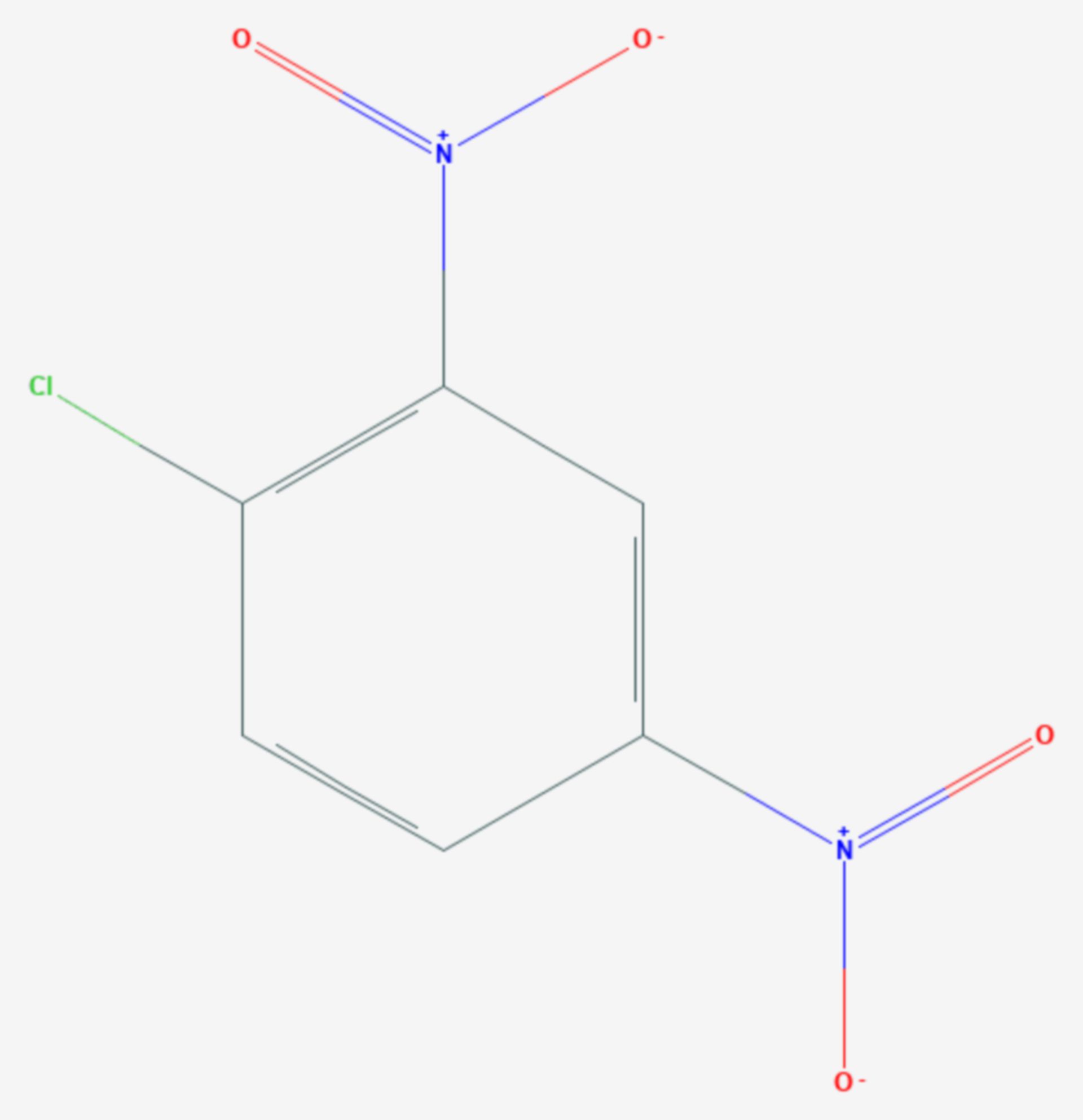 2,4-Dinitrochlorbenzol (Strukturformel)
