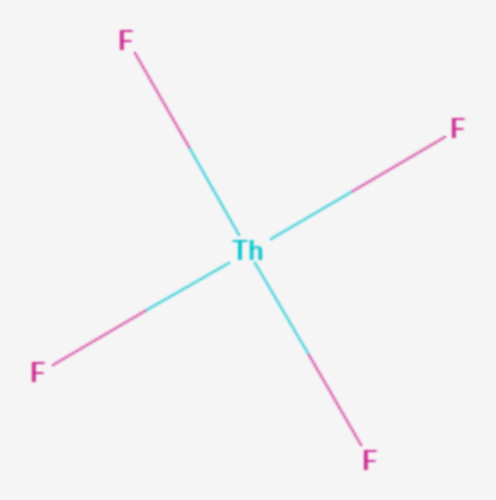 Thorium(IV)-fluorid (Strukturformel)