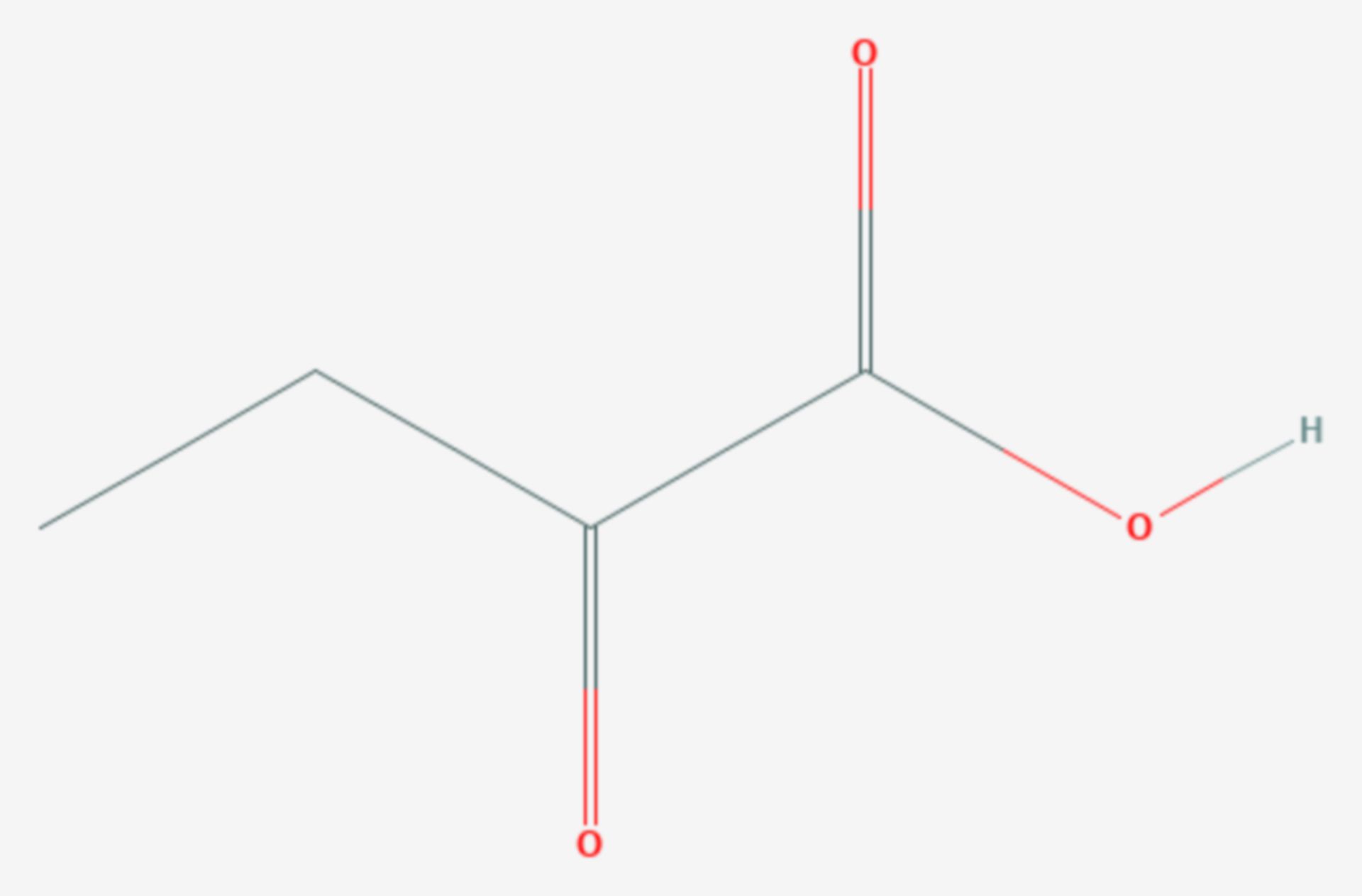 2-Oxobutansäure (Strukturformel)