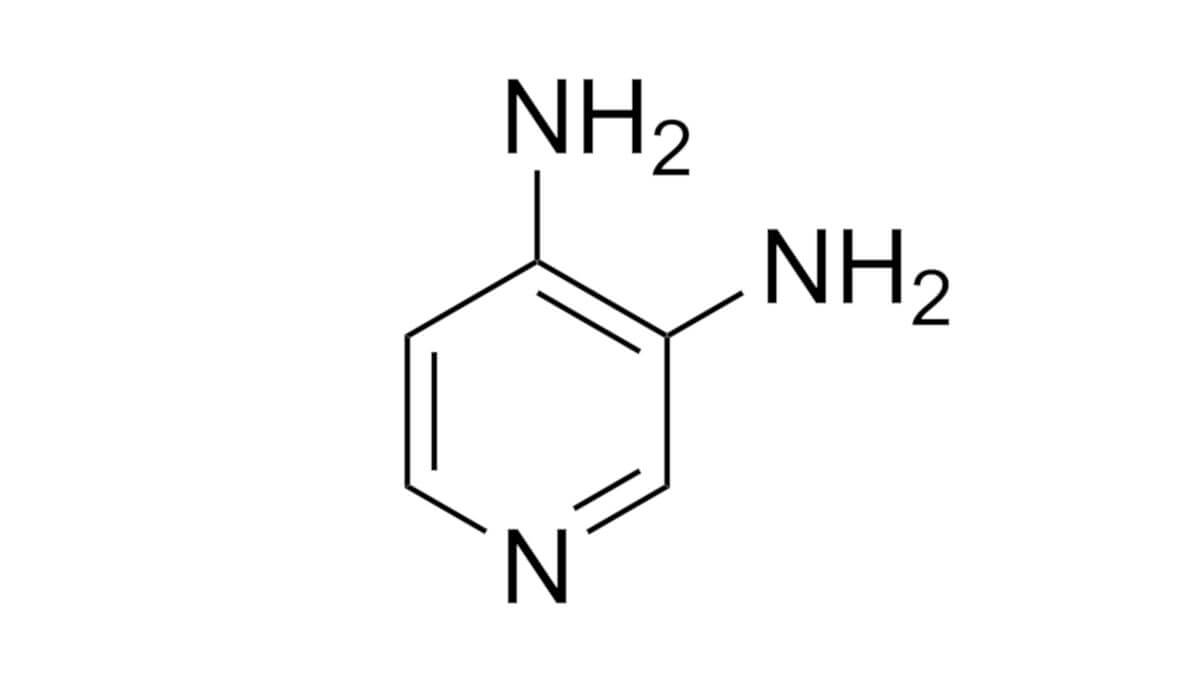 Strukturformel 3,4-Diaminopyridin
