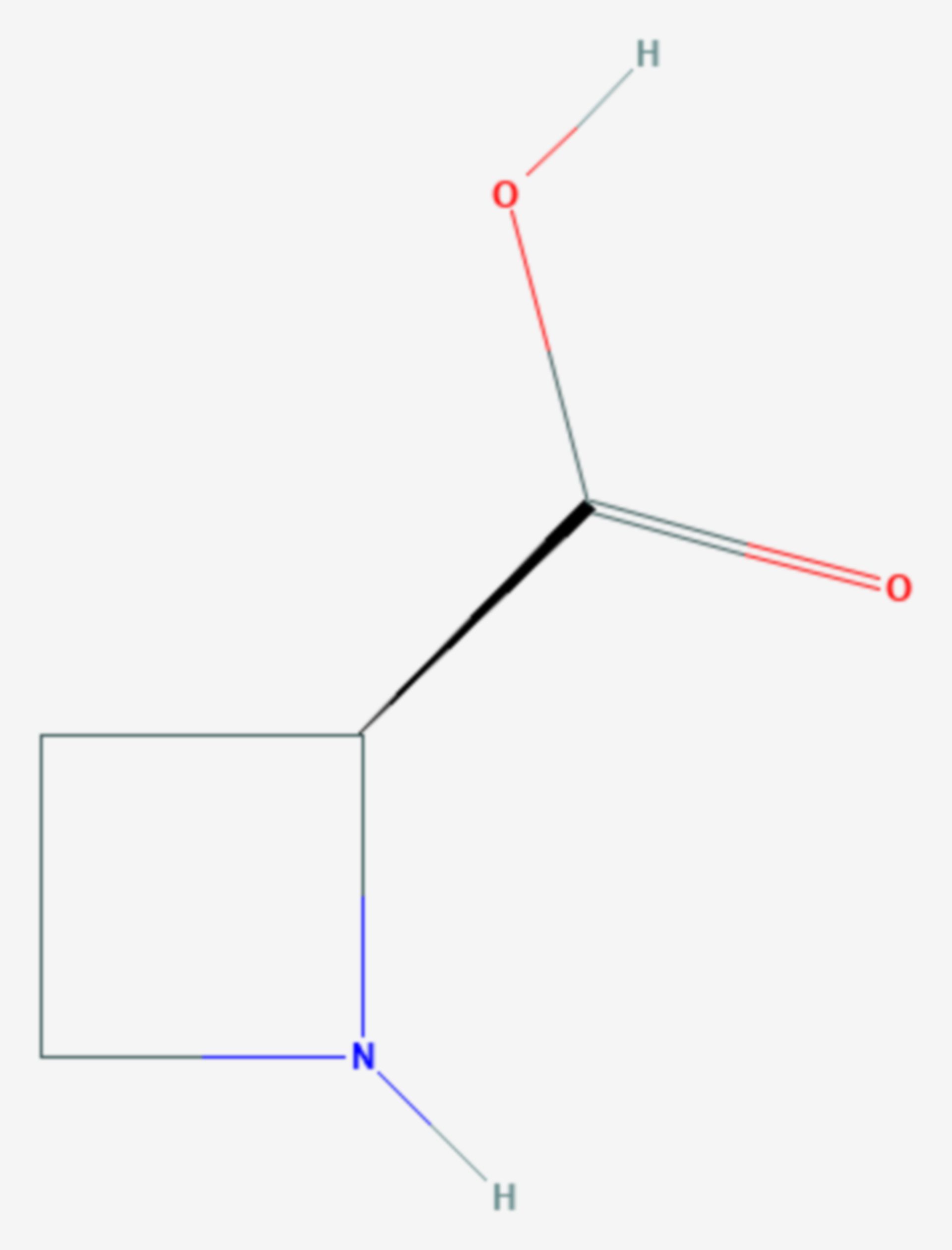 Azetidin-2-carbonsäure (Strukturformel)